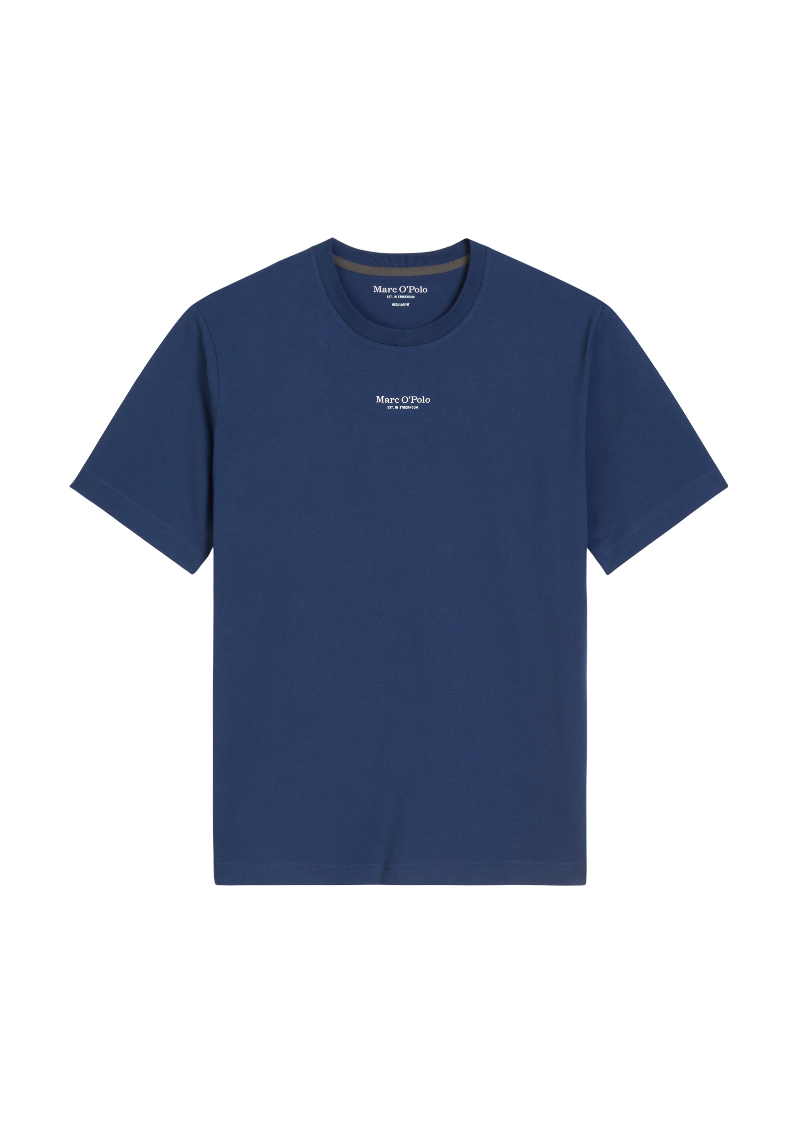 Marc O'Polo T-Shirt, ein kleines, dezentes Logo in Kontrastfarbe ziert die Brust