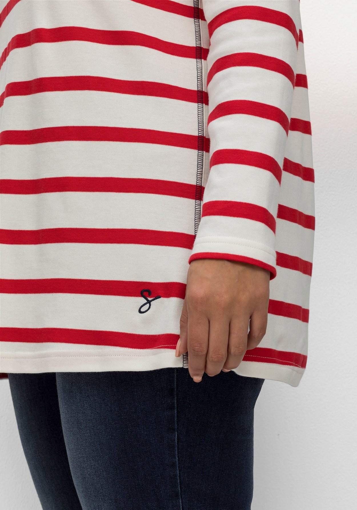 Sheego Langarmshirt »Langarmshirt mit Kapuze«, mit Kapuze