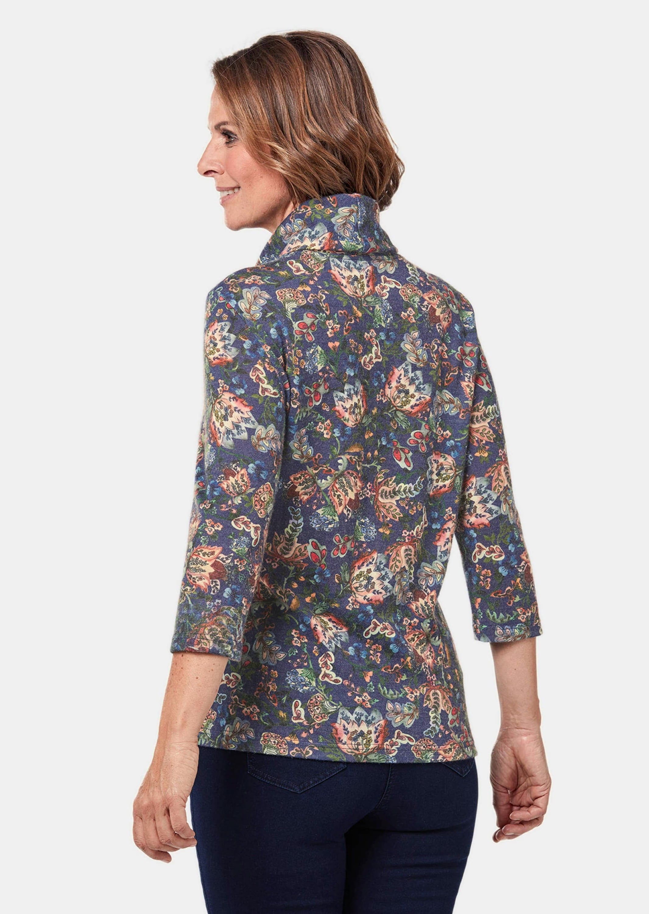 GOLDNER Print-Shirt »Modernes Druckshirt mit angesagtem Rollkragen«