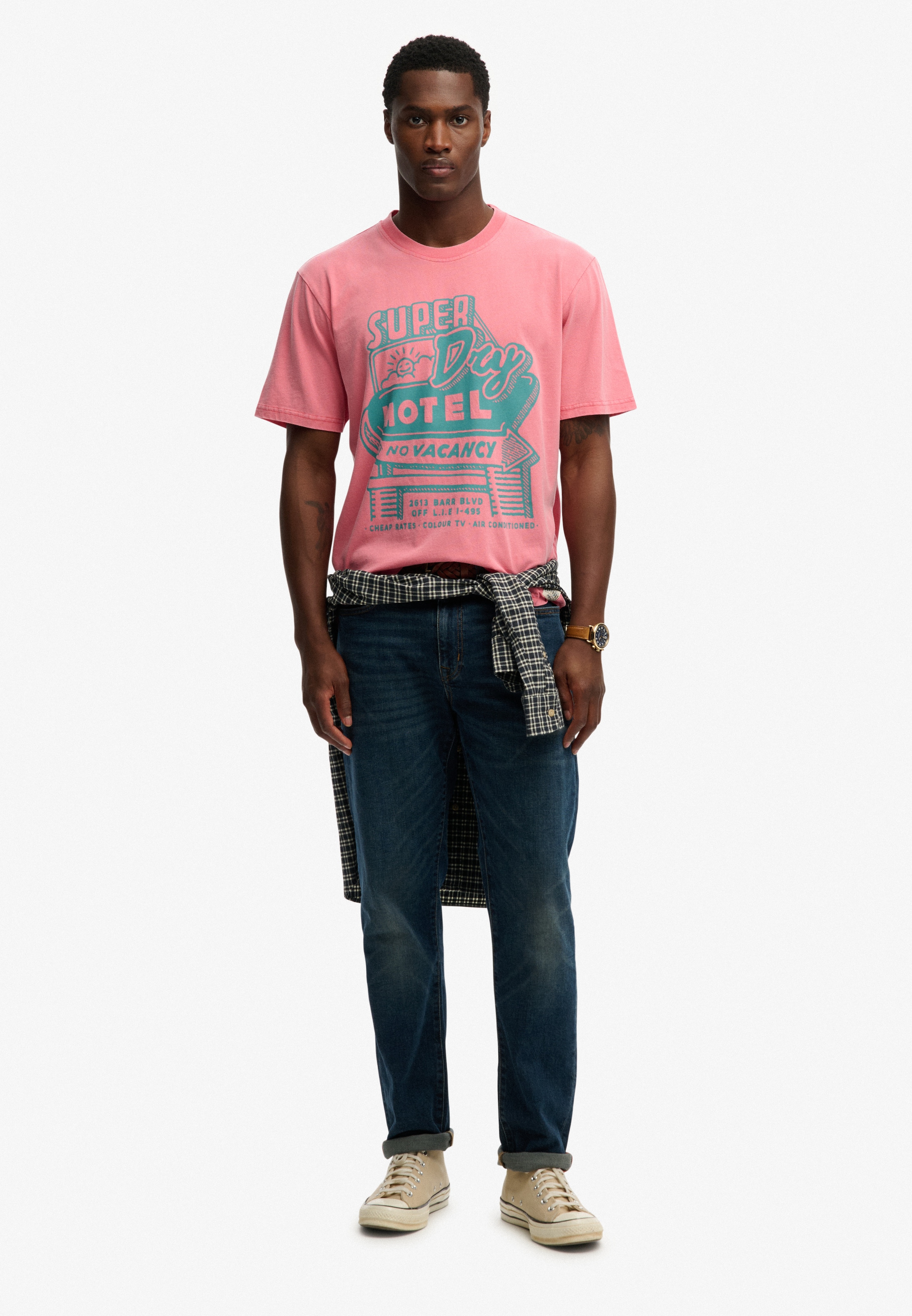 Superdry Rundhalsshirt »ROADSIDE TRADE LOOSE TEE«