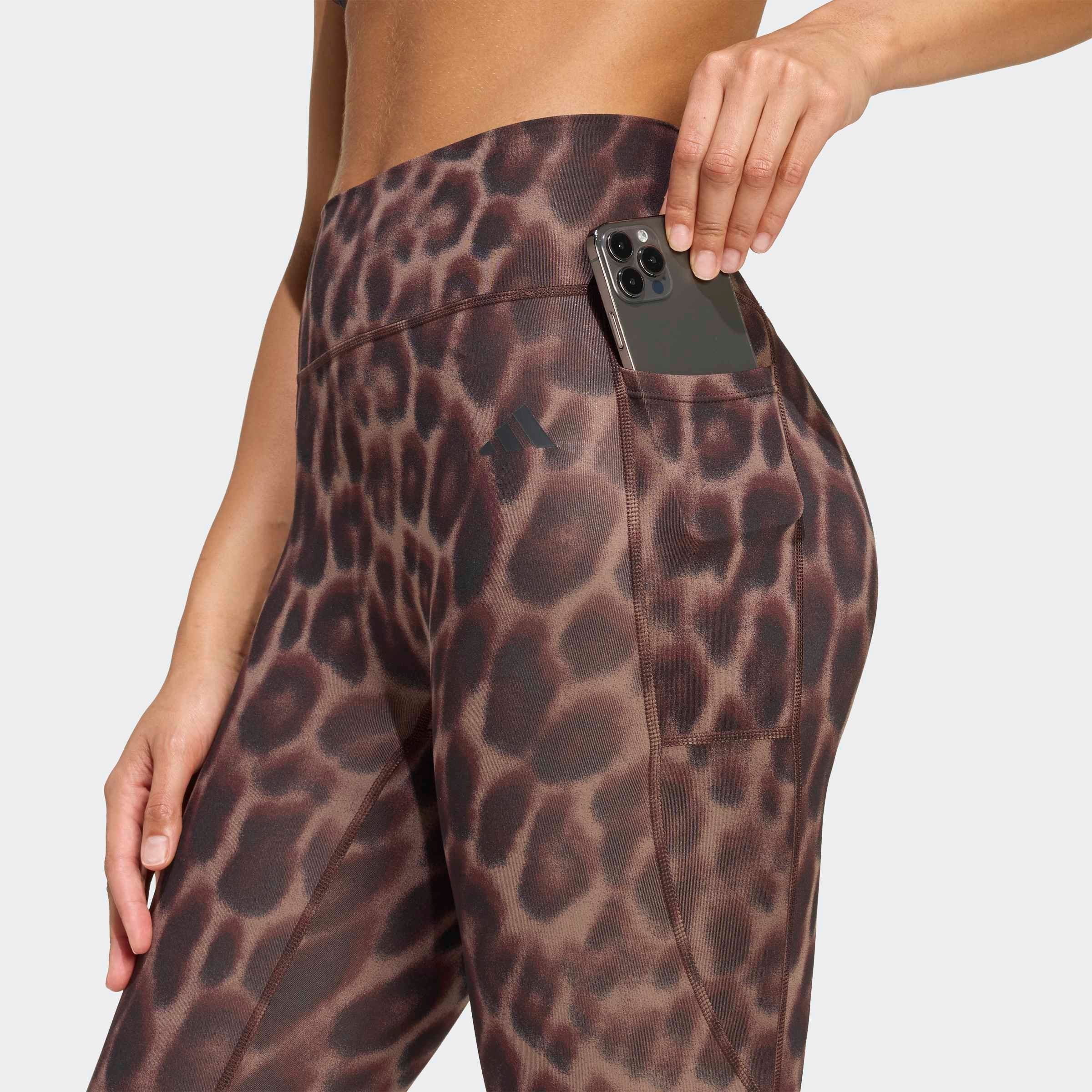 adidas Performance Trainingstights »OPTIME ESSENTIALS WORKOUT LEOPARD 7/8 LEGGINGS«