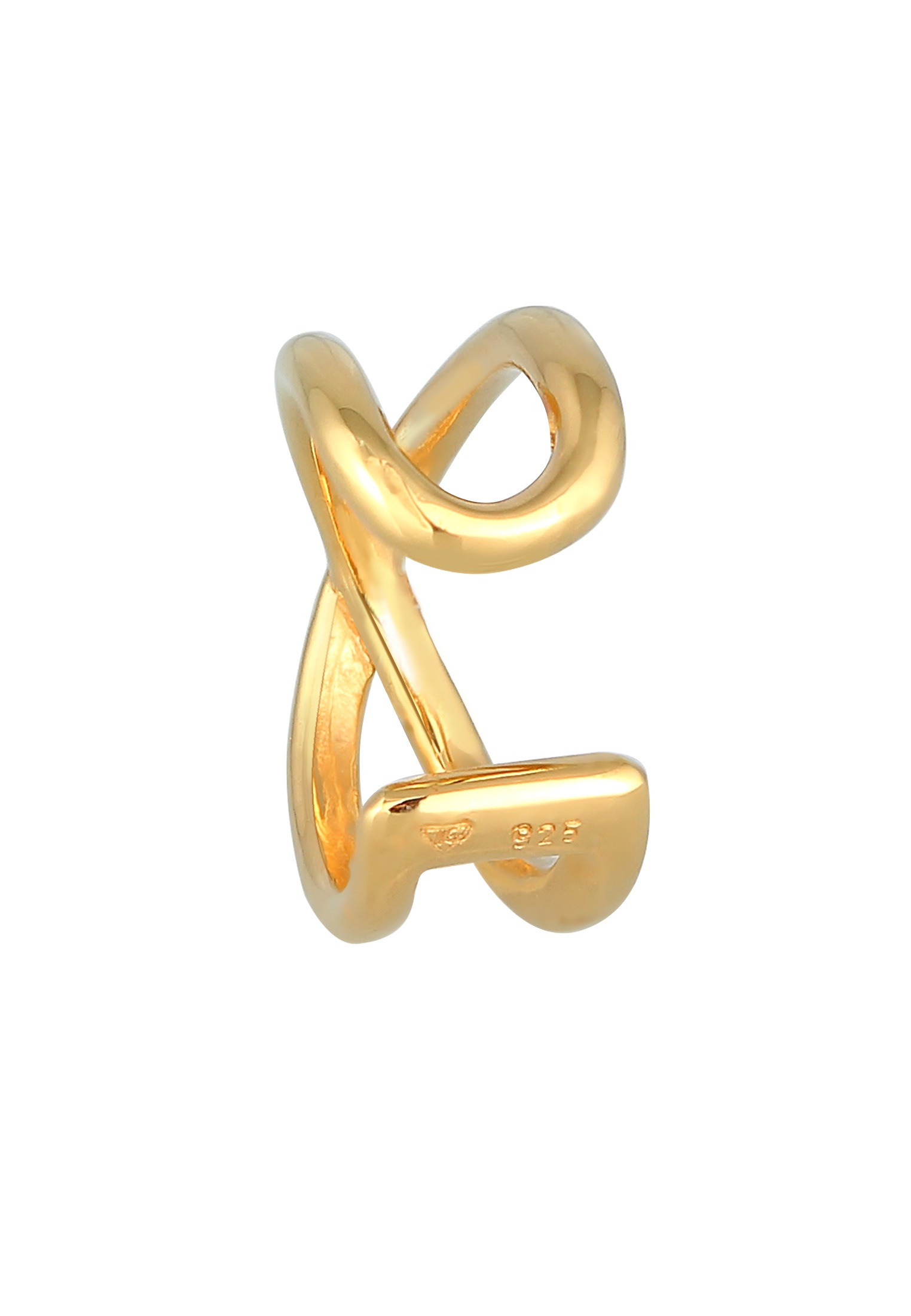 Elli Ohrklemme »Ohrringe Single Earcuff Klemme X-Design 925 Silber«