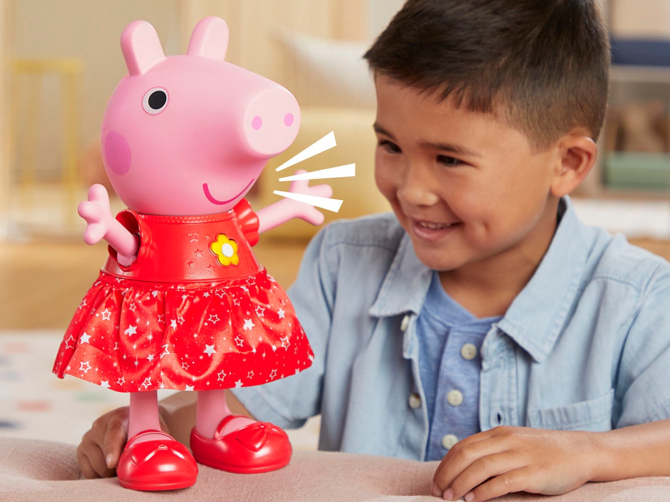 Hasbro Stehpuppe »Peppa Pig, Peppas Matschepfützen-Party«, mit Funktionen