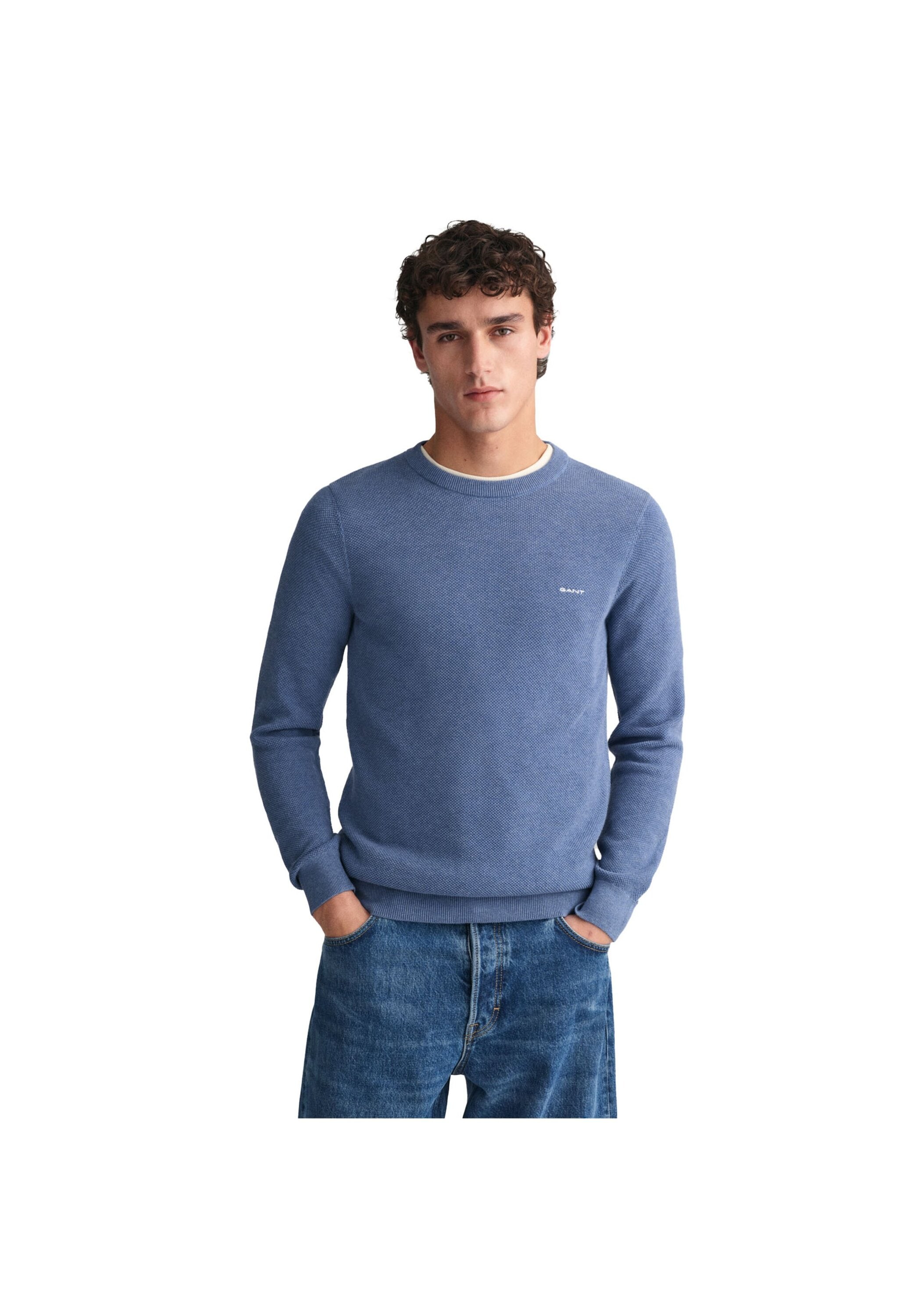 Gant Sweater »Strickpullover COTTON PIQUE C-NECK«
