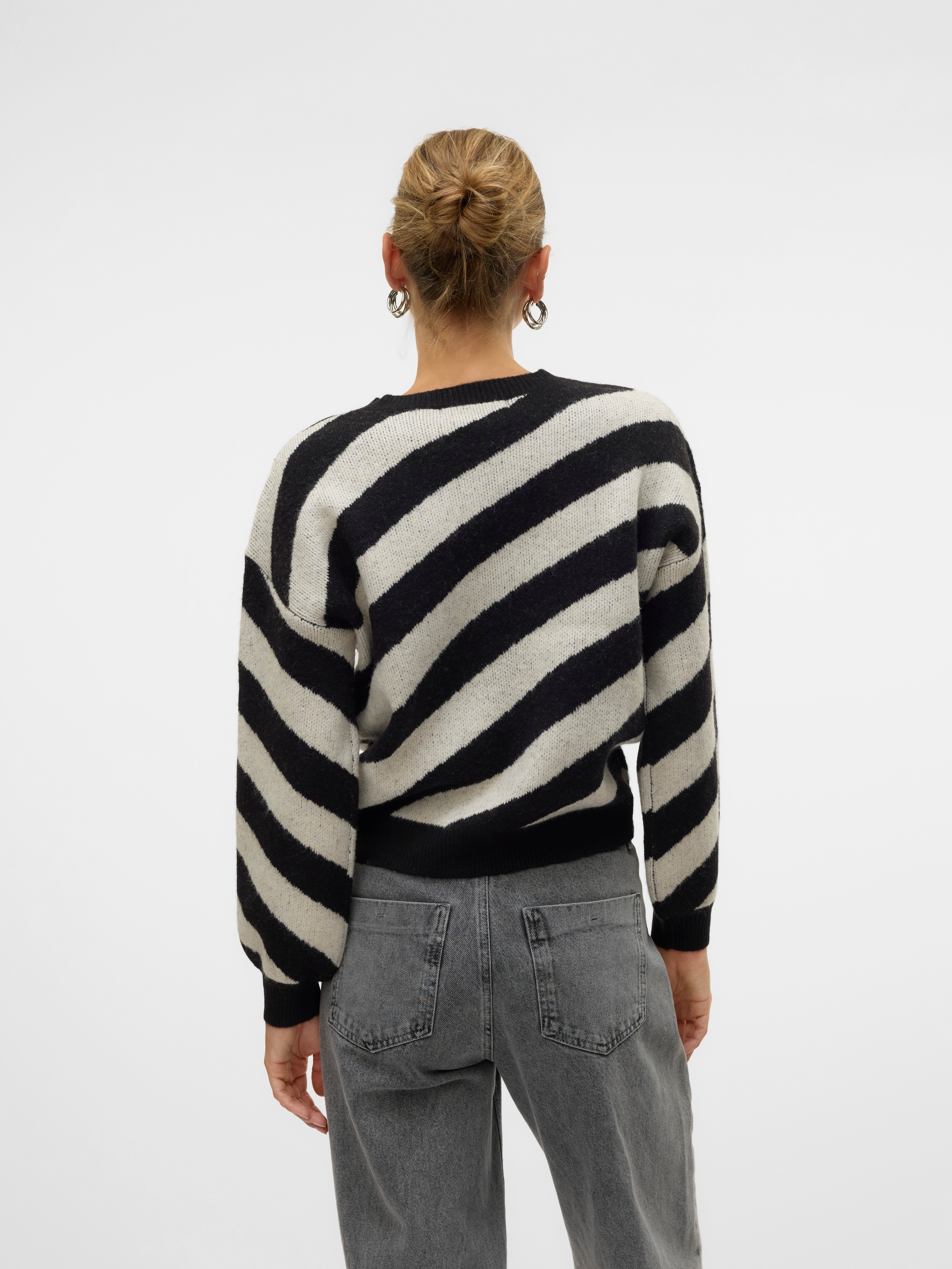 Vero Moda Rundhalspullover »VMLARA LS O-NECK PULLOVER GA BOO REP«