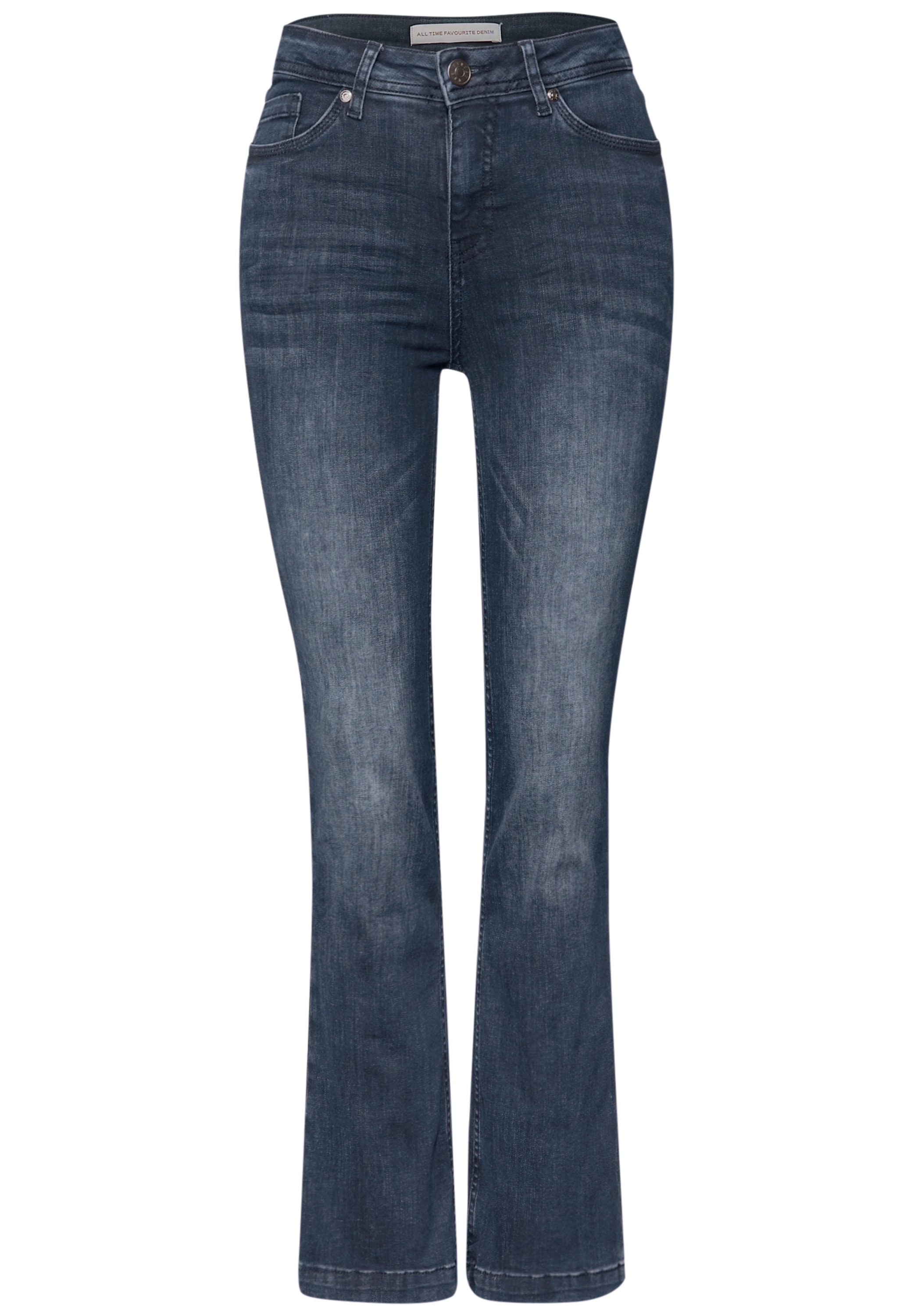 STREET ONE Slim-fit-Jeans »QR Style Bootcut« im 5-Pocket-Style und mit Stretch