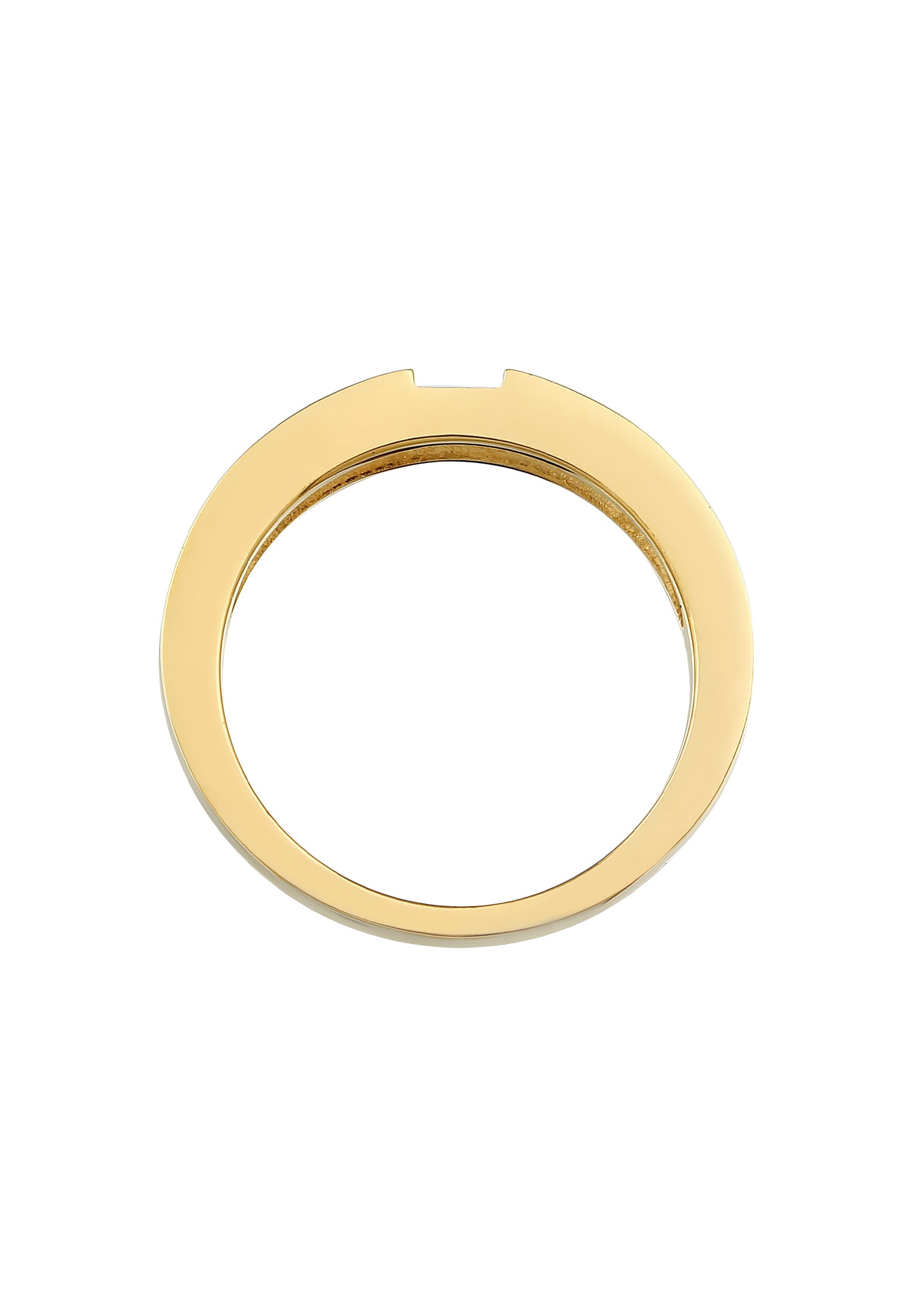 Elli Siegelring »Ring Bandring Siegelring Schmal 925 Silber«
