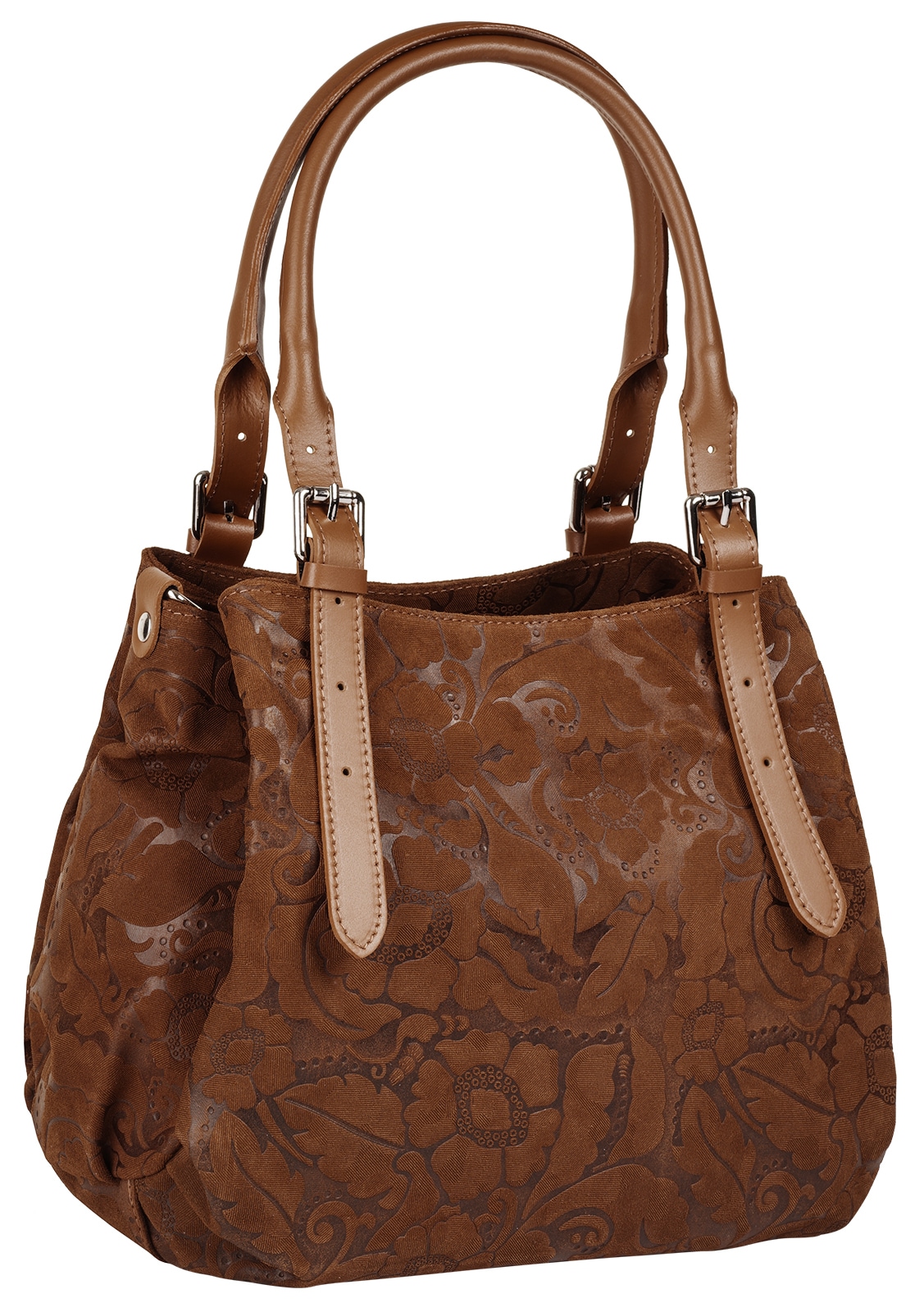 Samantha Look Henkeltasche echt Leder, Made in Italy