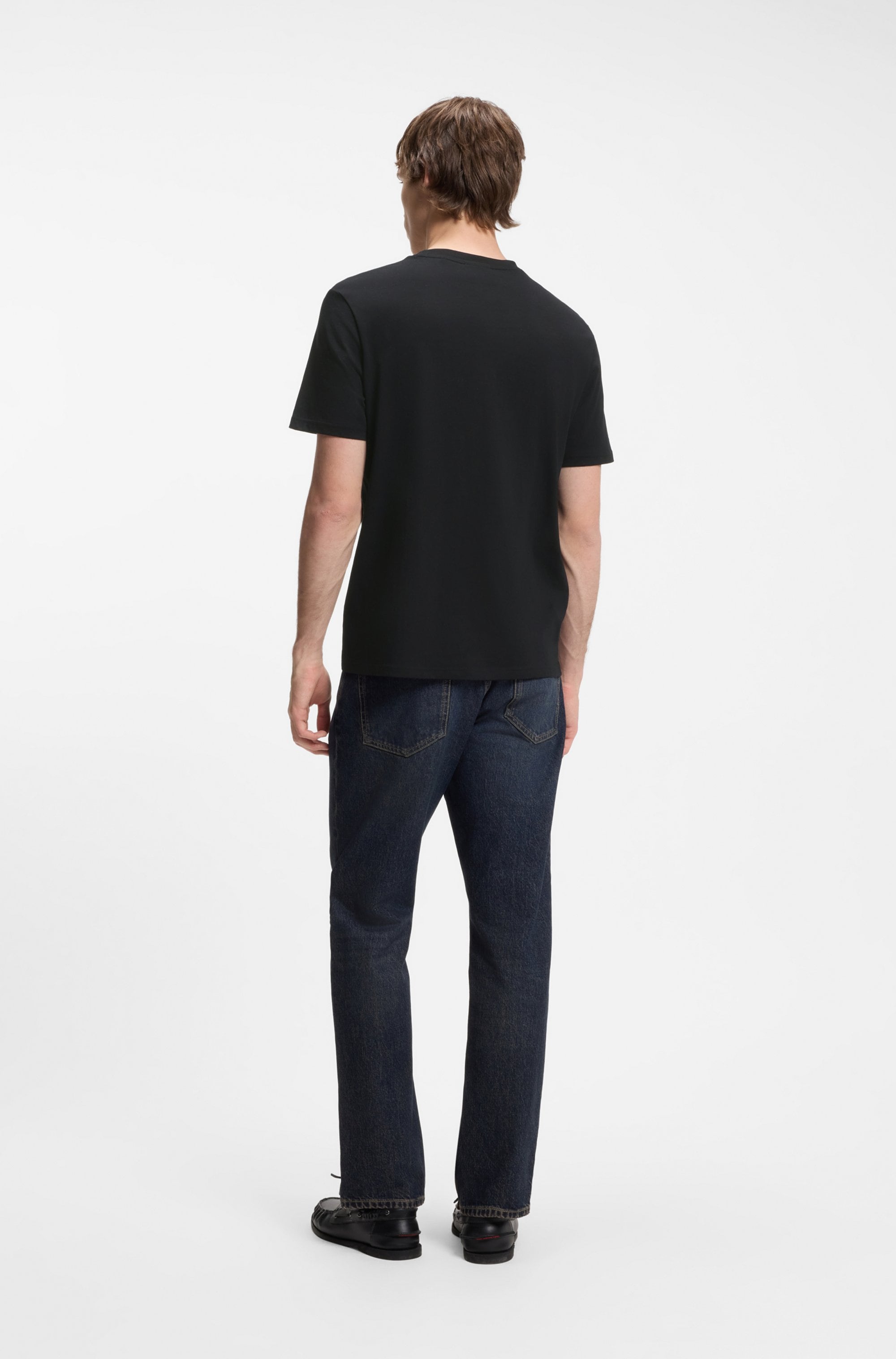 HUGO T-Shirt »Nesptee« Rundhalsausschnitt, Regular Fit, reine Baumwolle