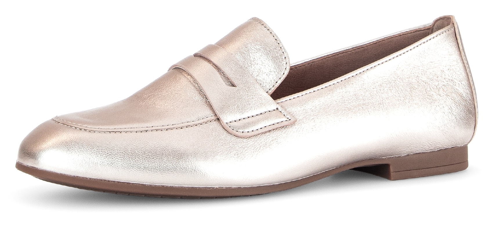 Loafer, Slipper, Festtagsschuh, Schlupfschuh im Metallic-Look