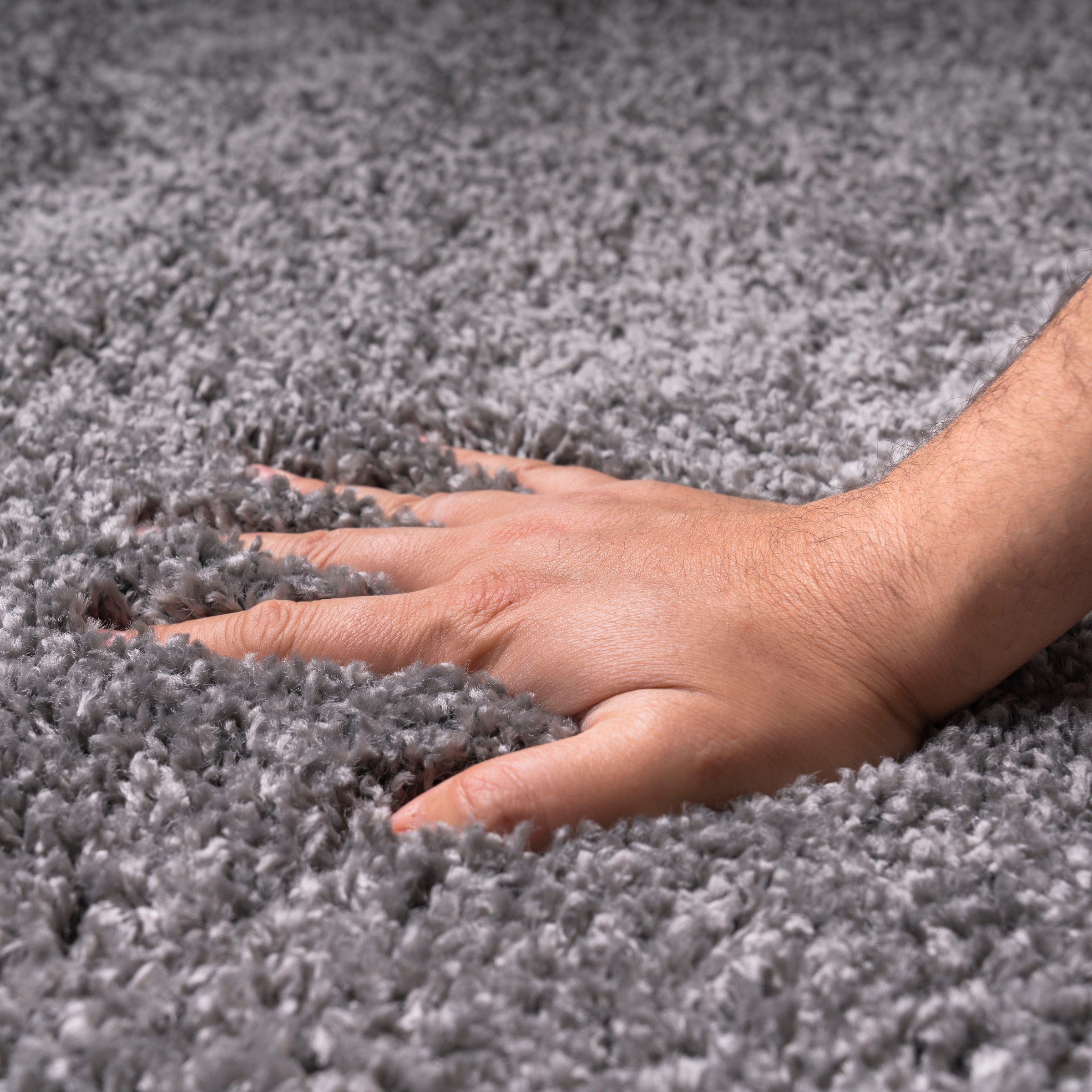 my home Läufer »Shaggy 30« rechteckig 30 mm Höhe Teppich-Läufer, Brücke, Uni-Farben, besonders weich und kuschelig