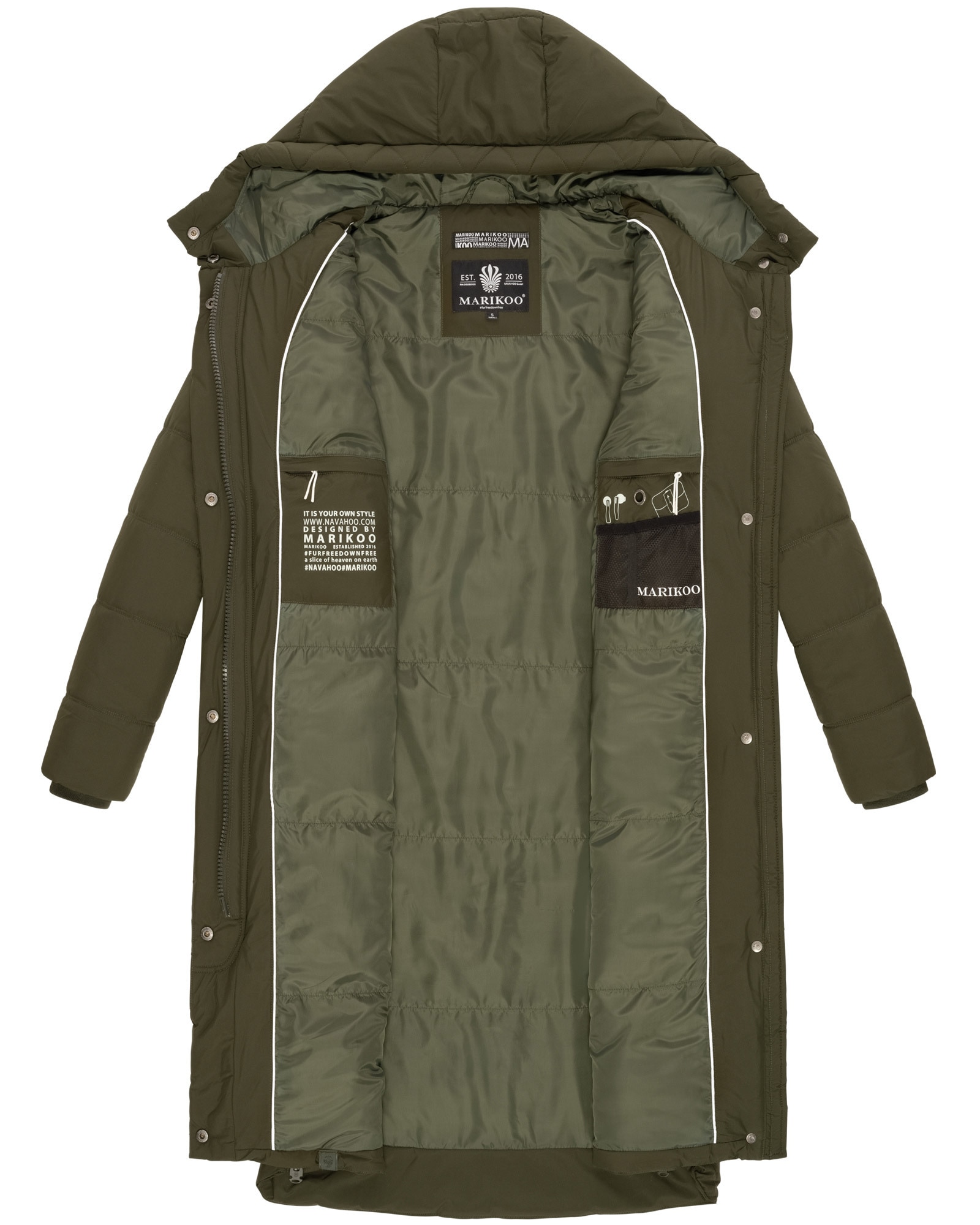 Marikoo Winterjacke »Marikoo Soranaa Damen Winterjacke B968«