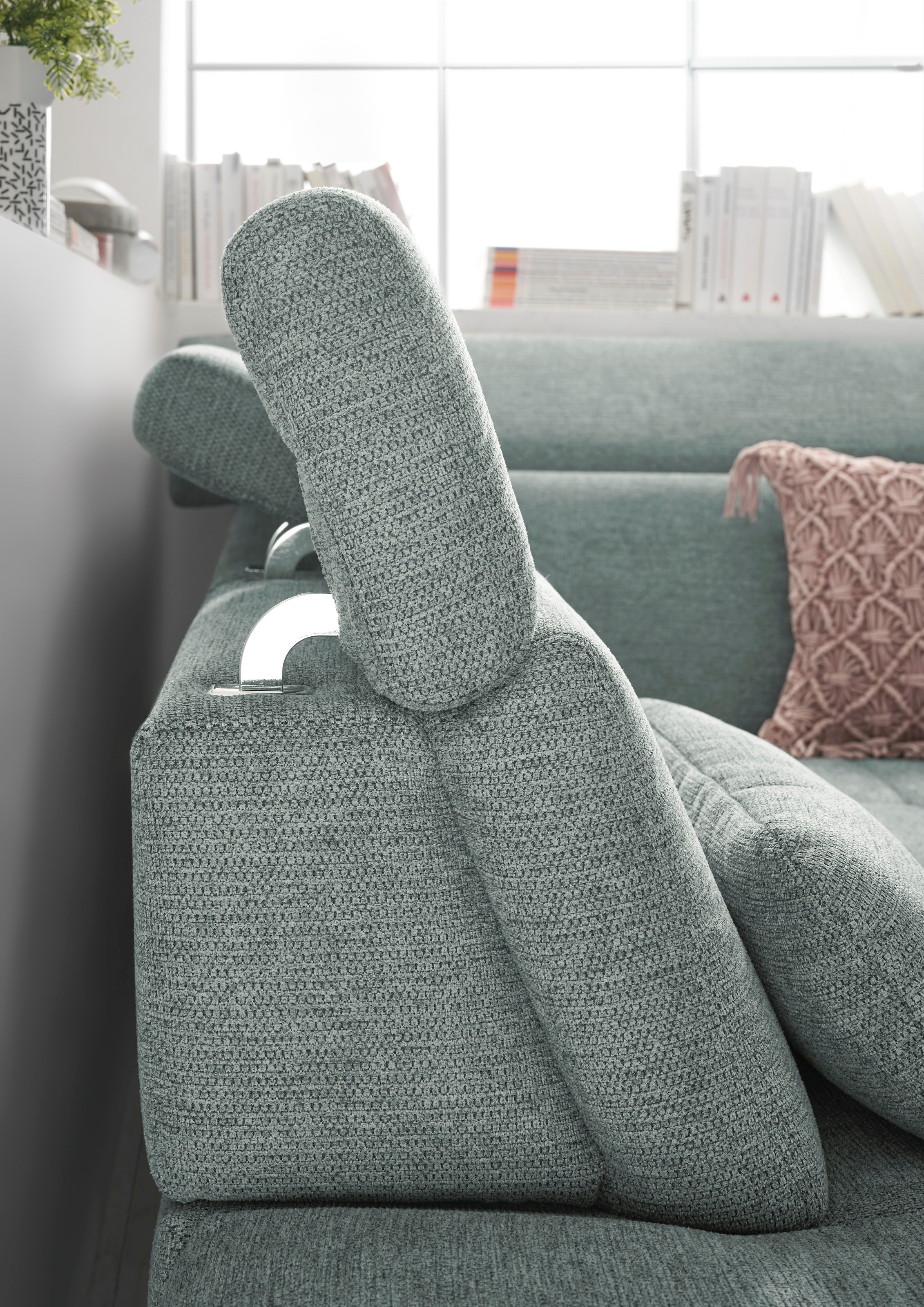 set one by Musterring Ecksofa »SO 3400, Komfortsitzhöhe 47cm oder 49cm, inkl. Sitztiefenverstellung«, verschiedene Funktionen, Kaltschaumpolsterung, Stellmaße 220 x 317 cm