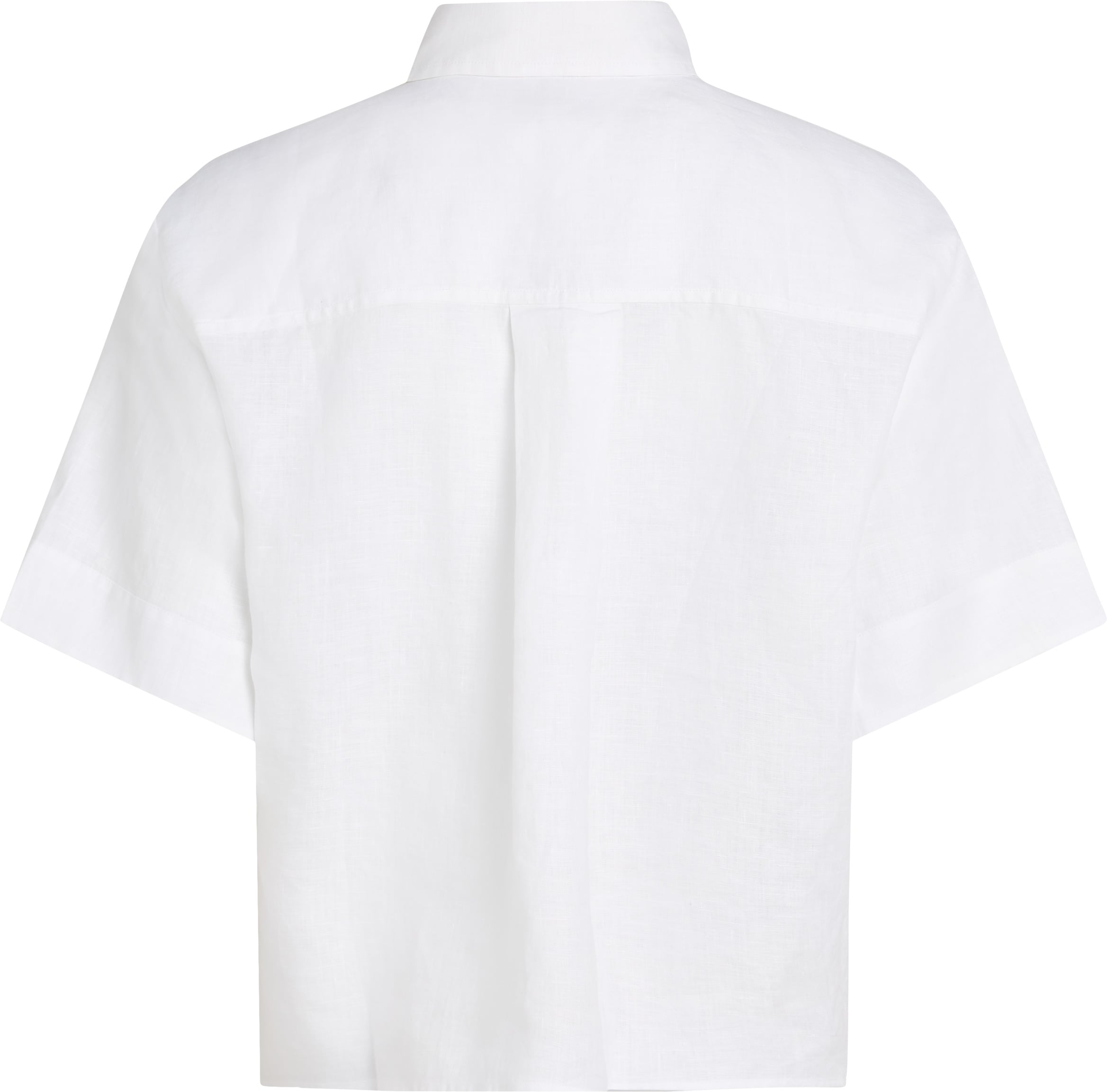 Tommy Hilfiger Kurzarmshirt »ESS LINEN RELAXED S/S SHIRT«, mit Brusttasche, Logostickerei,kühlendes Premium Leinen