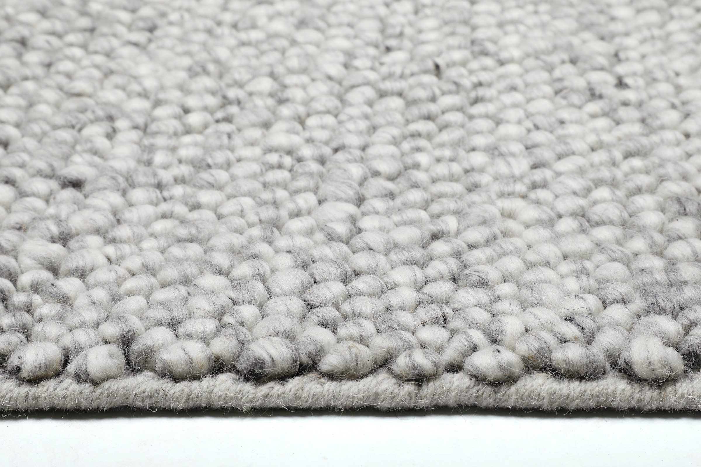 OTTO home Wollteppich »Wolly, Wolle« rechteckig 14 mm Höhe handgewebt, Handweb Teppiche, Wohnzimmer, Schlafzimmer, Esszimmer