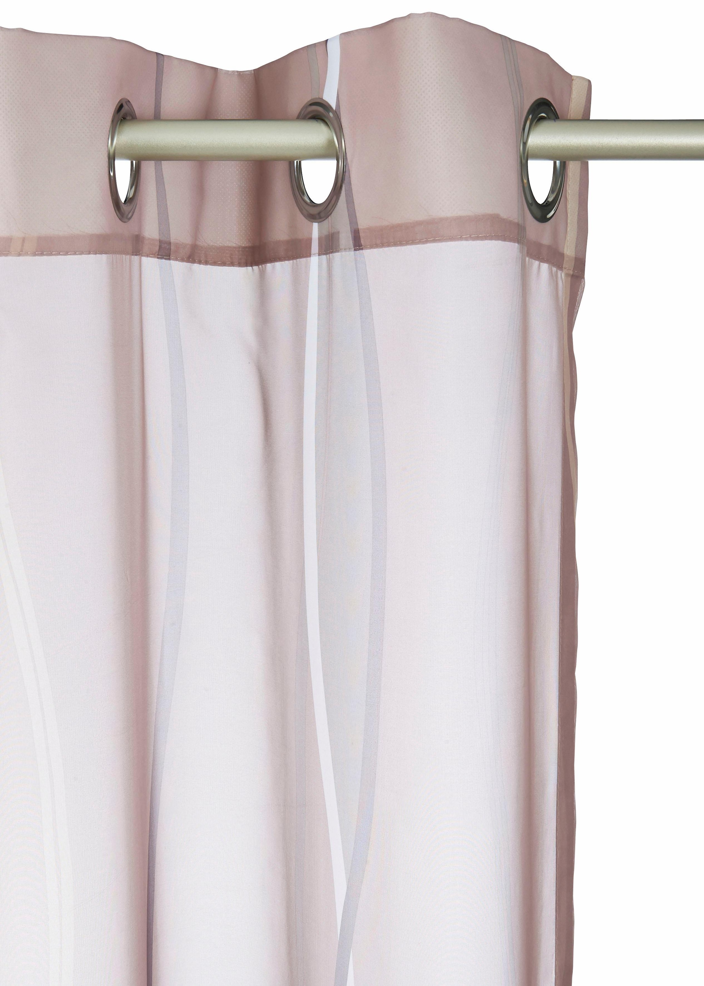 my home Gardine »Dimona« Ösen 2 Stk. tlg. 2er-Set, transparent, Voile, Polyester