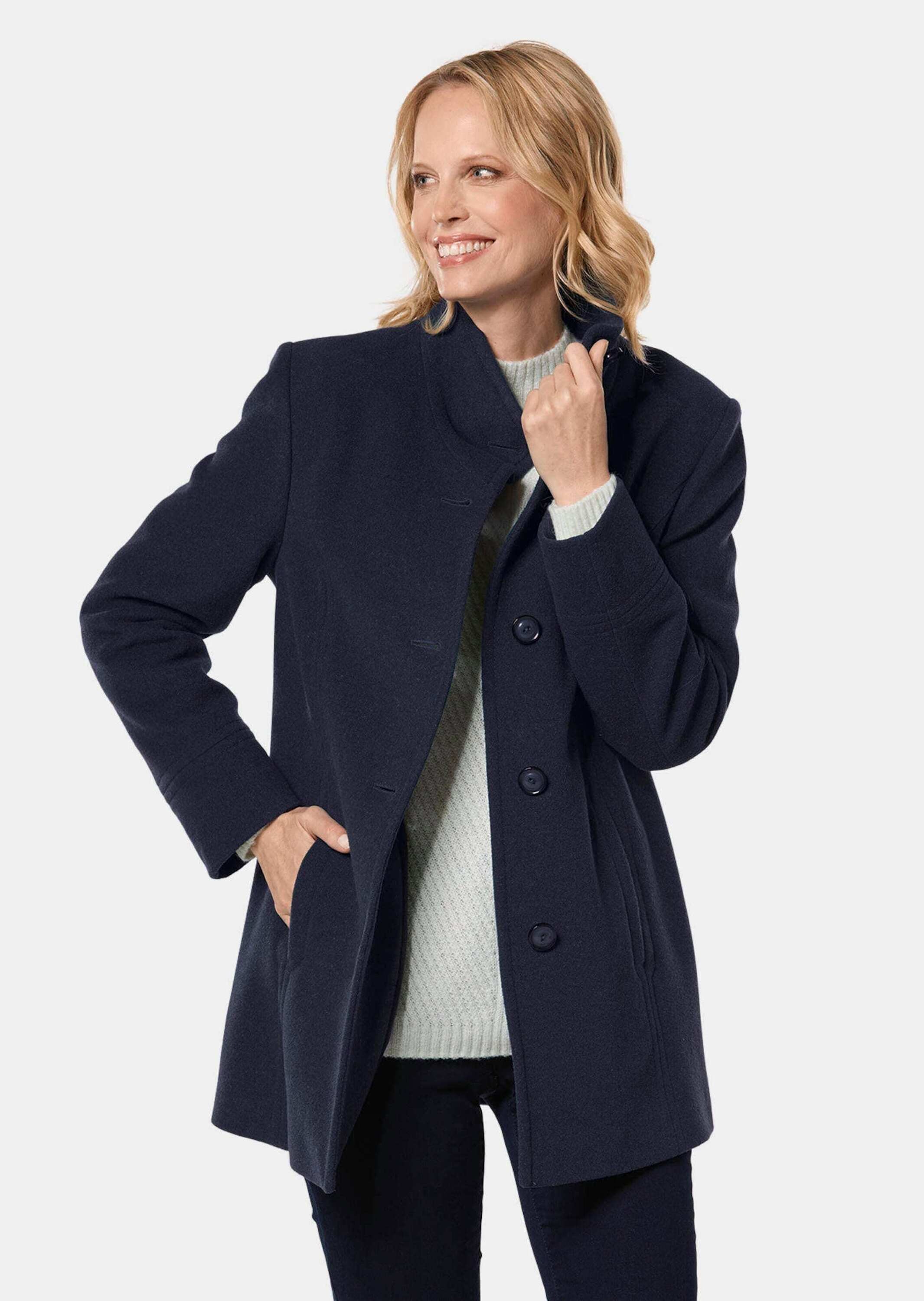 GOLDNER Wolljacke »Kurzgröße Unentbehrliche Wolljacke mit feinen Details«