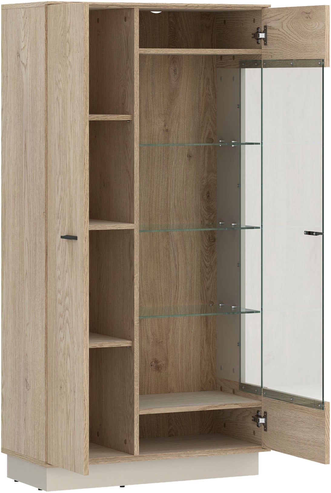 Home affaire Vitrine »LAGOON« moderne Vitrine, Breite ca.75 cm, Eckverglasung