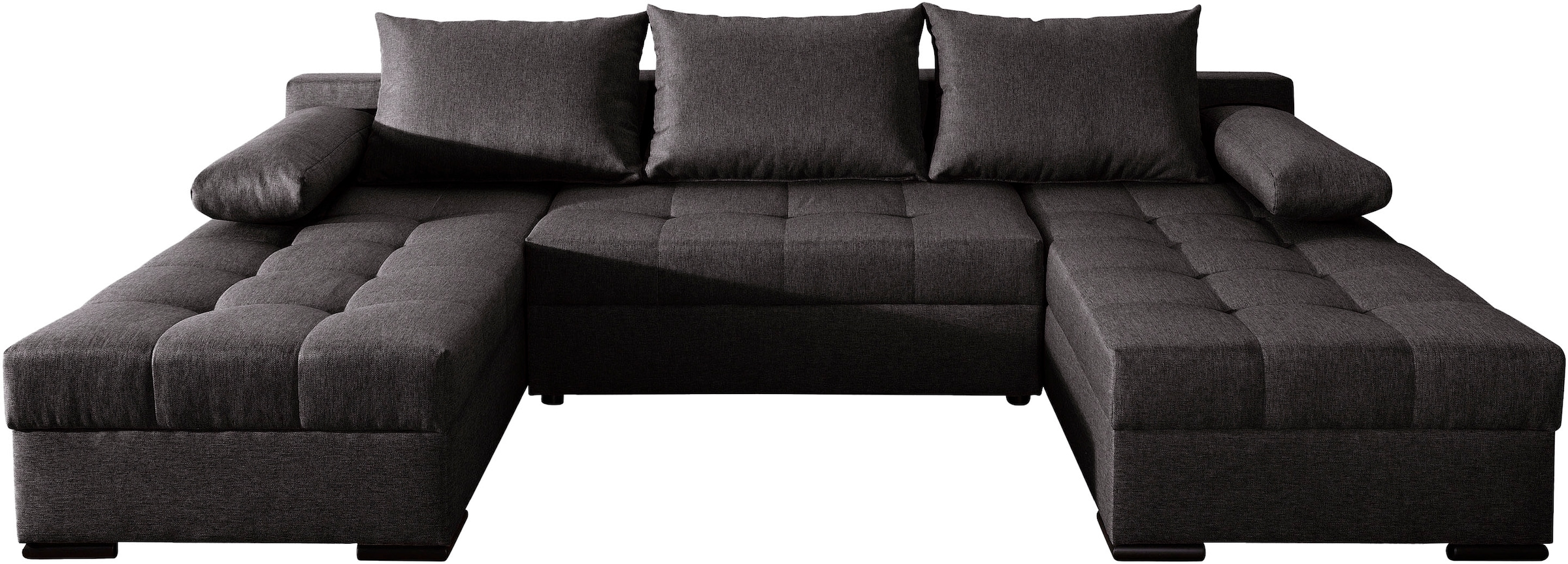 COLLECTION AB Wohnlandschaft »Josy U-Form, B: 269 cm« Schlaffunktion & Bettkasten, Federkern