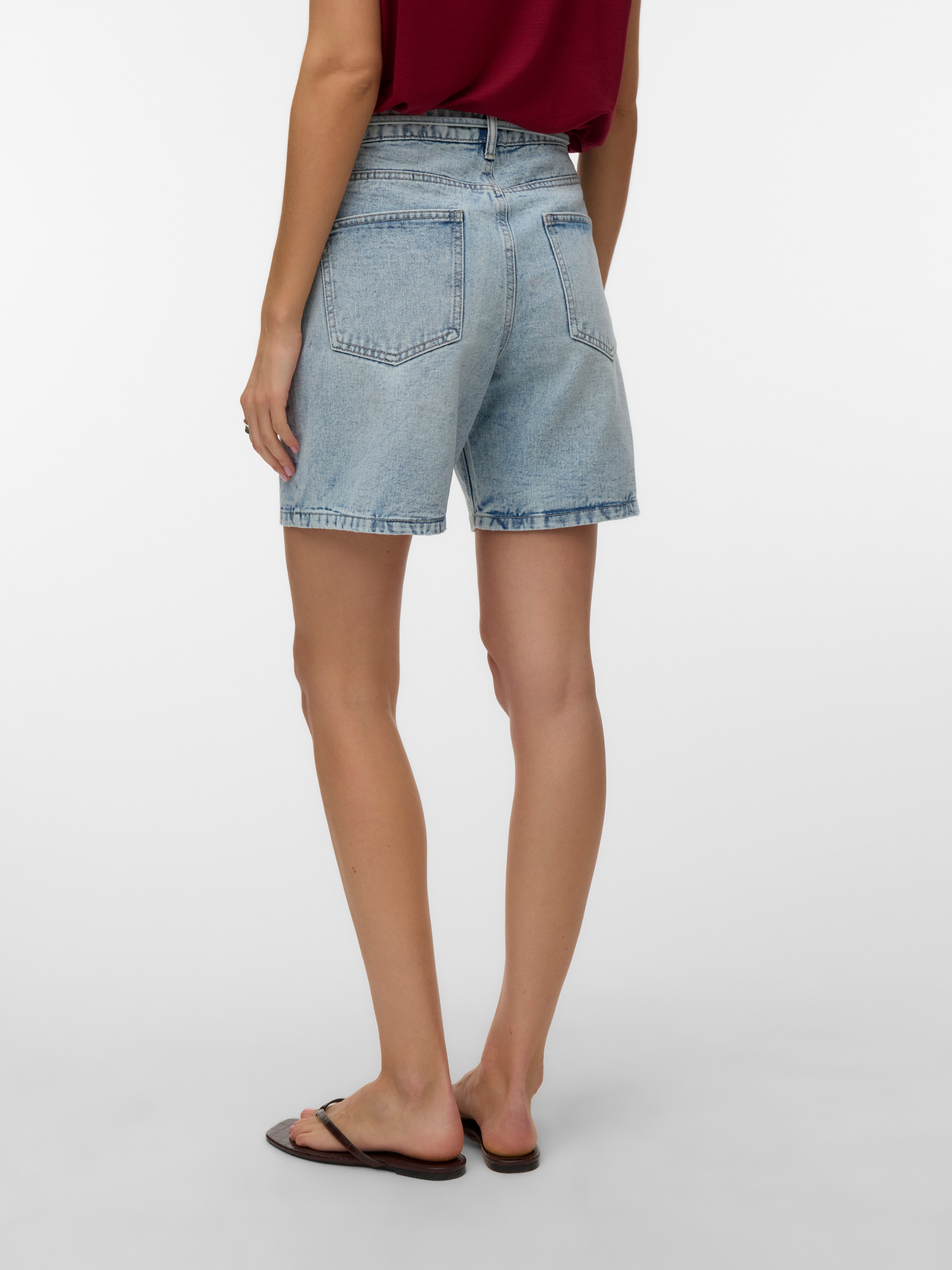 Vero Moda Shorts »VMWIEN MR BELT SHORTS MIX GA NOOS«  Baumwollmischung, relaxed fit