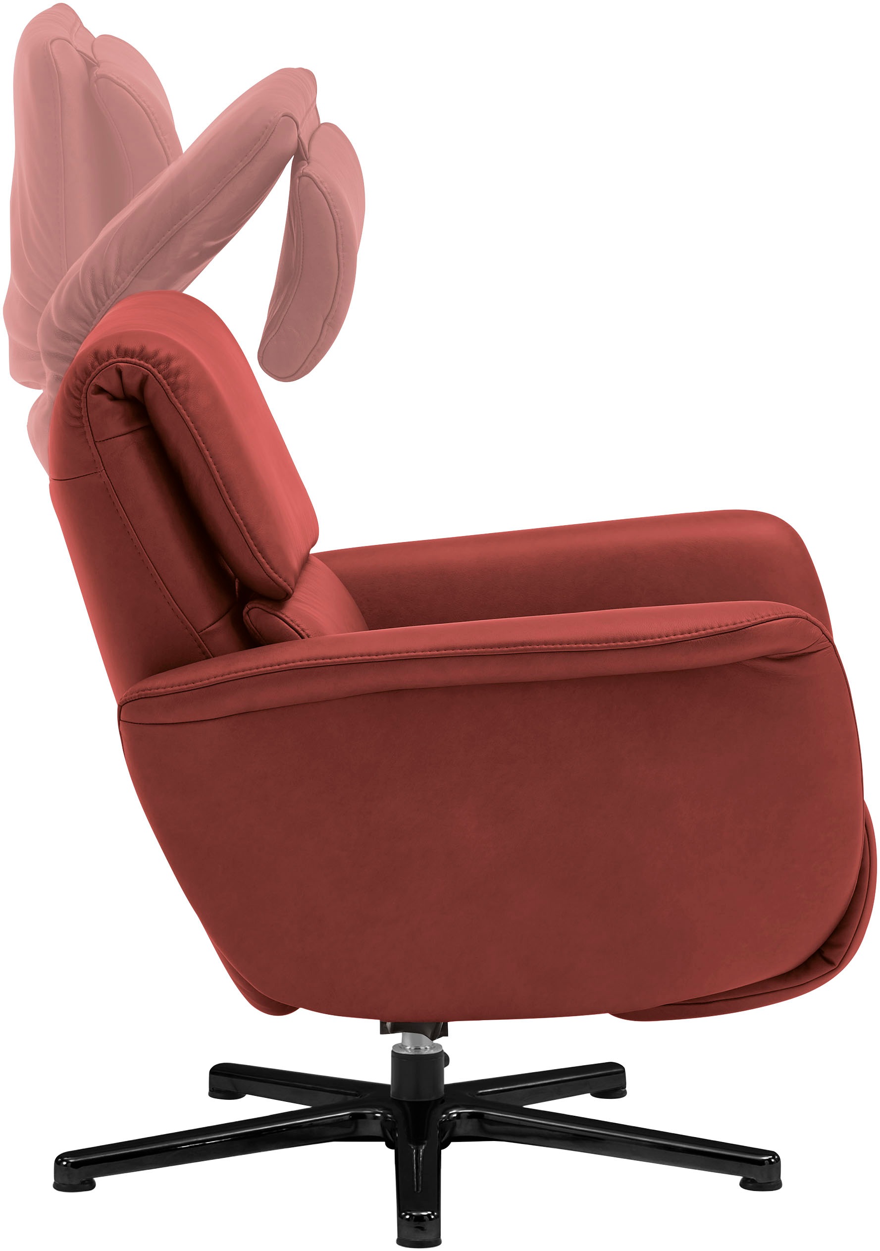 HUKLA Sessel »HU-LC17037«, Verstellbare Beinauflage und Rückenlehne, hochklappbare Rückenpolster