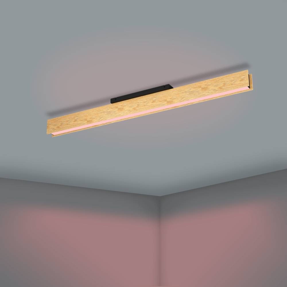 EGLO Deckenleuchte »ANCHORENA-Z«, 1 flammig, Leuchtmittel LED-Modul | LED wechselbar, App und Sprachsteuerung Alexa, RGB, FSC100HB, dimmbar, Deckenlampe