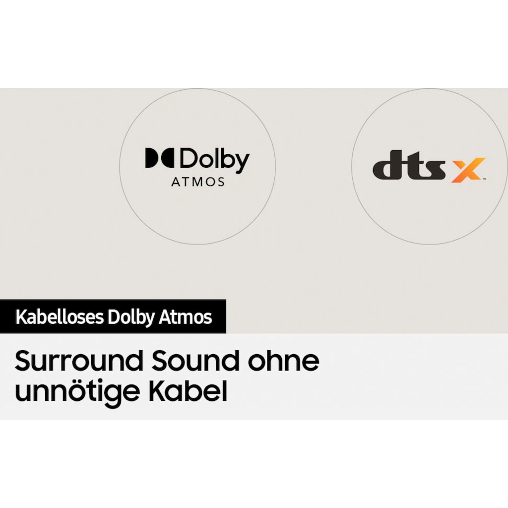 Samsung Soundbar »HW-Q710B«, 3.1.2-Kanal (mit 9 integrierten Lautsprechern)-Dolby Atmos- und DTS:X-Unterstützung-Ausgangsleistung (RMS): 320 W