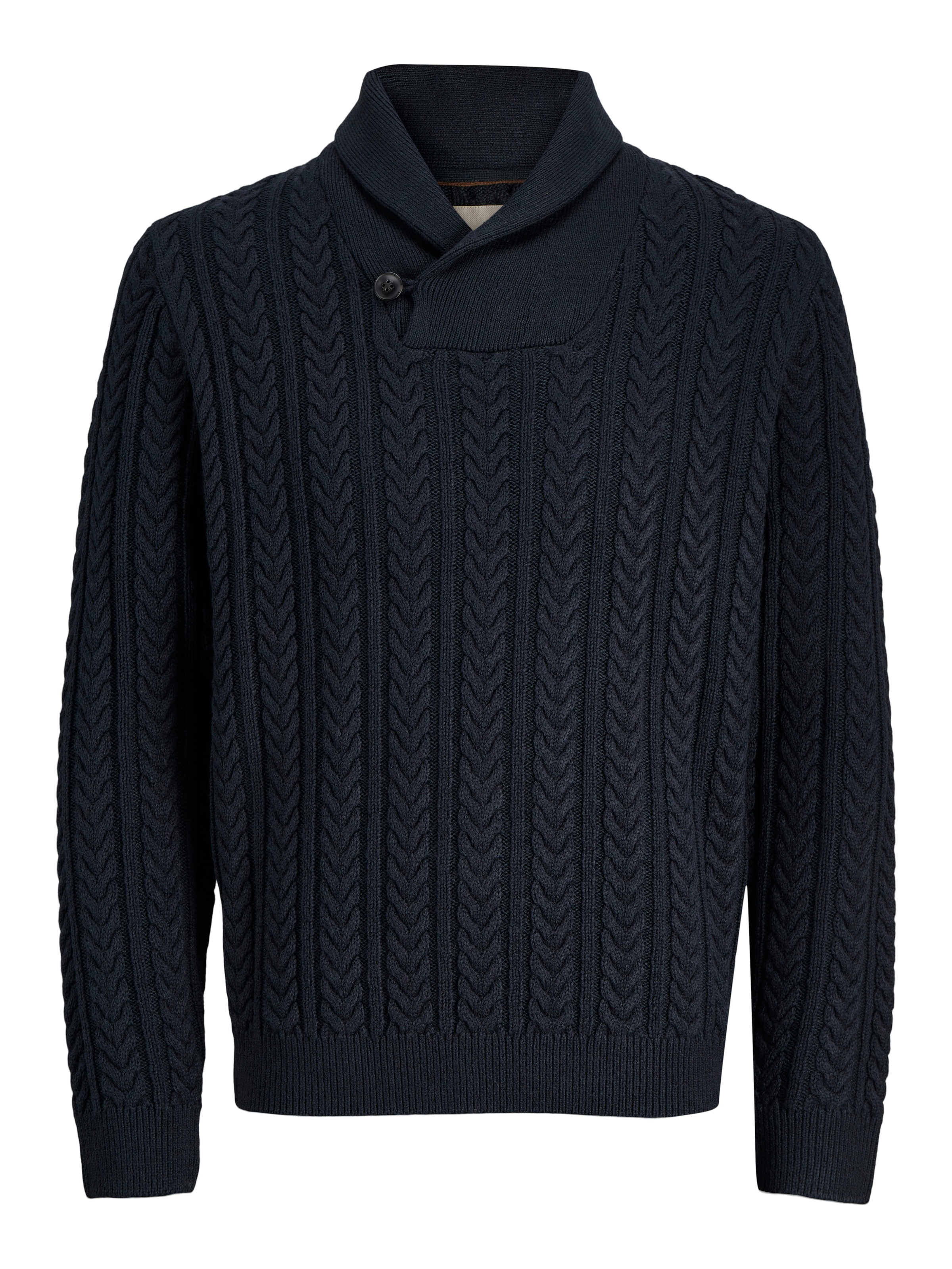 Jack & Jones Strickpullover »JPRBLUSEAN KNIT CABLE SHAWL NECK«