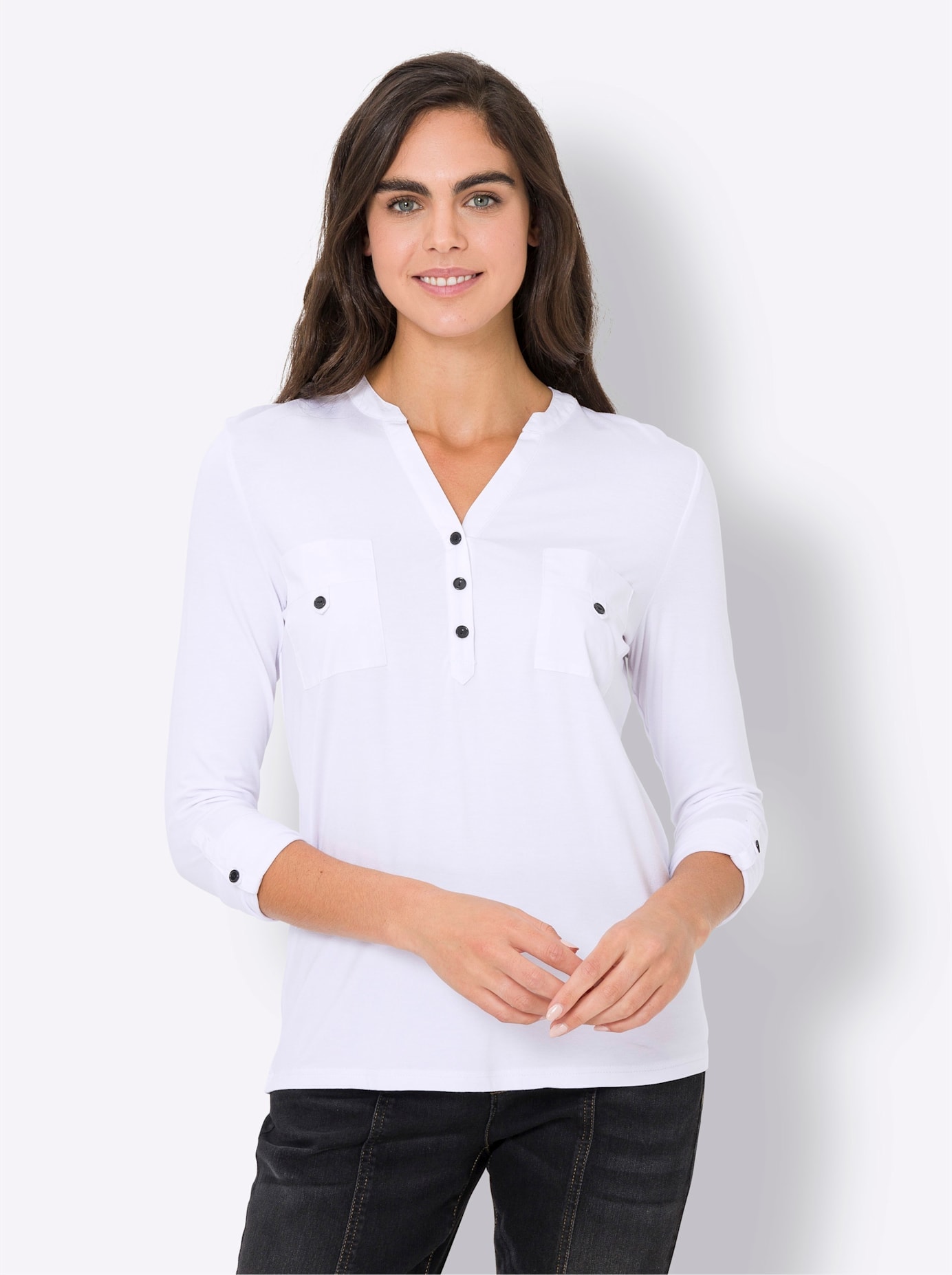 heine Langarmshirt »Shirtbluse«, (1 tlg.)