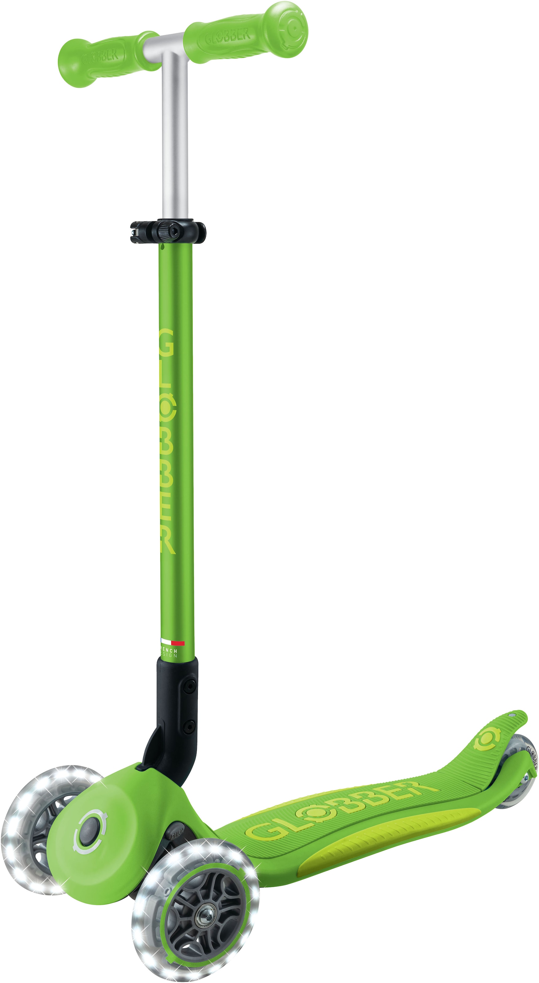 Globber Tretroller »ELITE LIGHTS, mit Leuchtrollen«