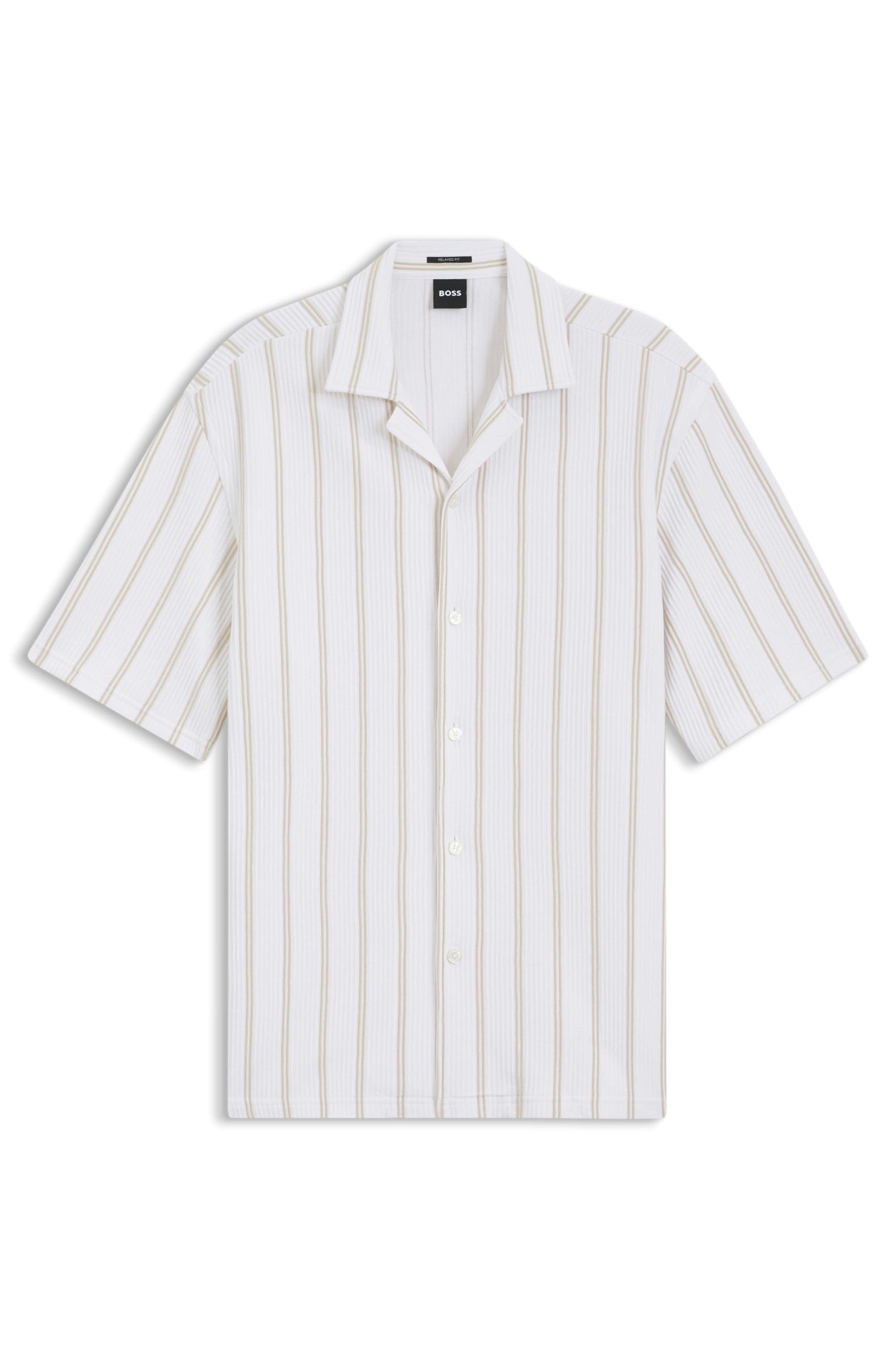 BOSS Kurzarmhemd »C-LARS CAMP B-262« Overshirt mit Freizeitkragen, Relaxed Fit