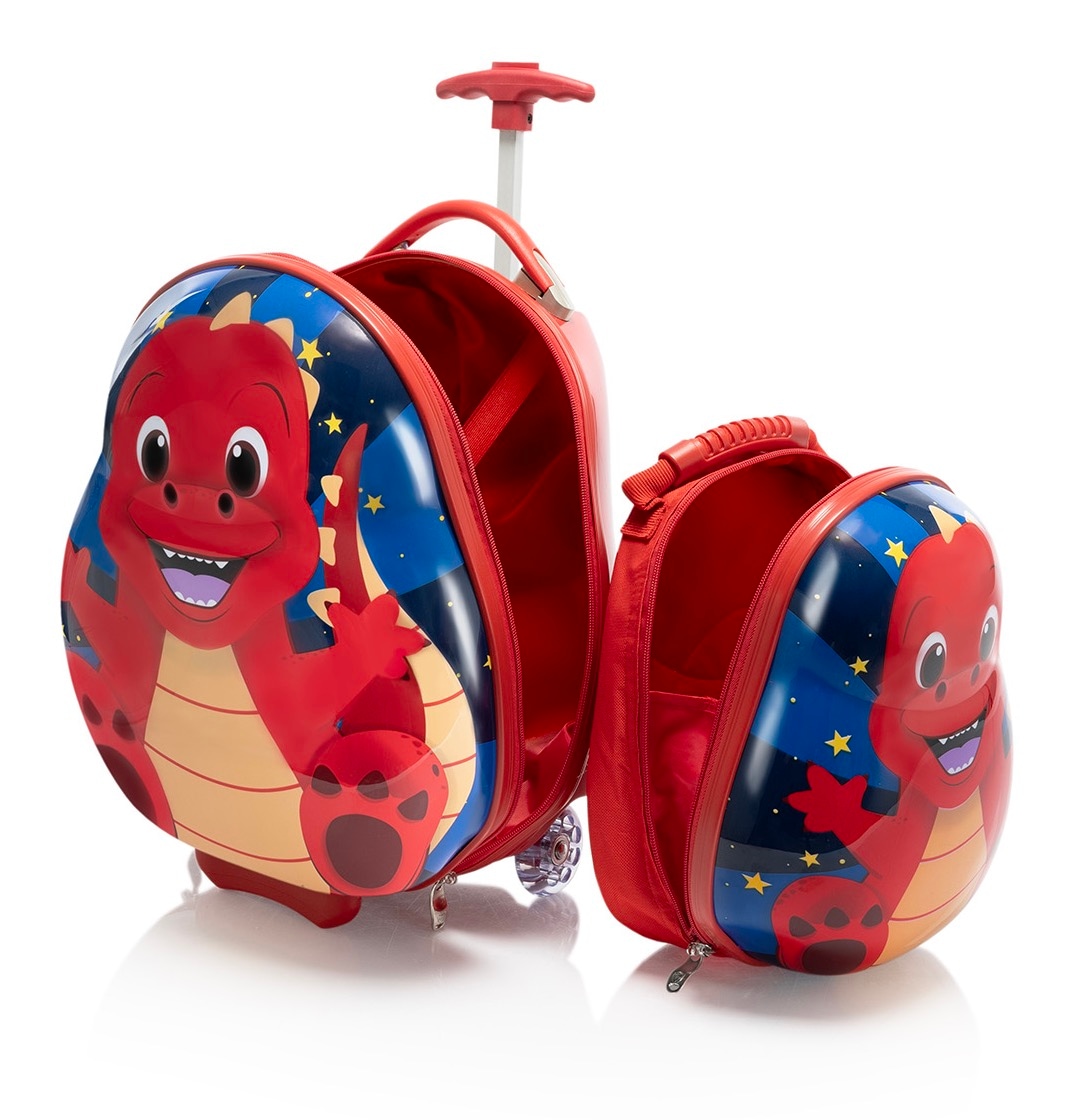 Heys Kinderkoffer »Travel Tots, 46 cm«, (Set, 2 St.), 2 Rollen, Heys x Joachim Llambi Kindertrolley Handgepäck-Koffer