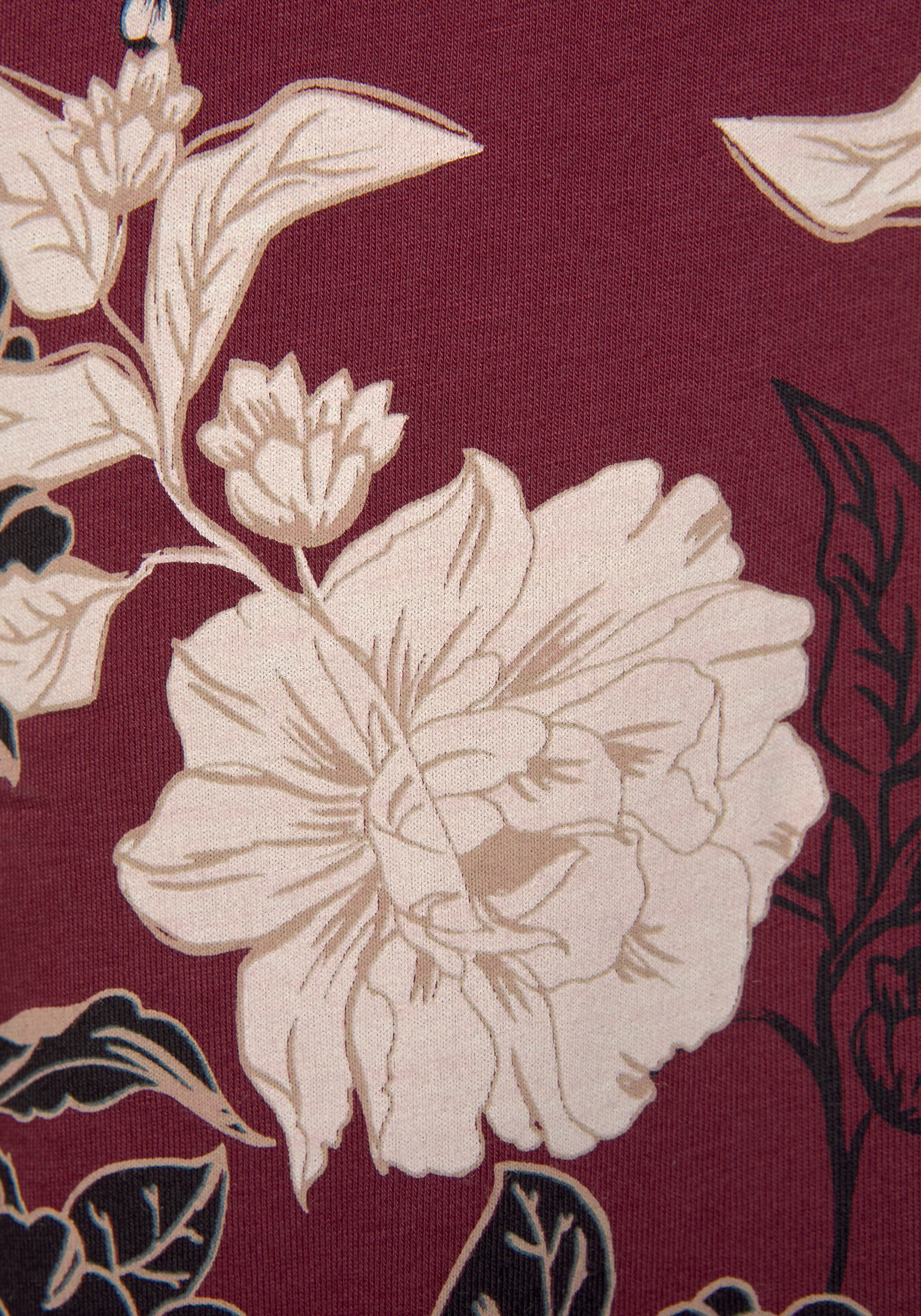 s.Oliver Pyjama, (2 tlg., 1 Stück), in klassischer Form mit Blumenmuster im  OTTO Online Shop