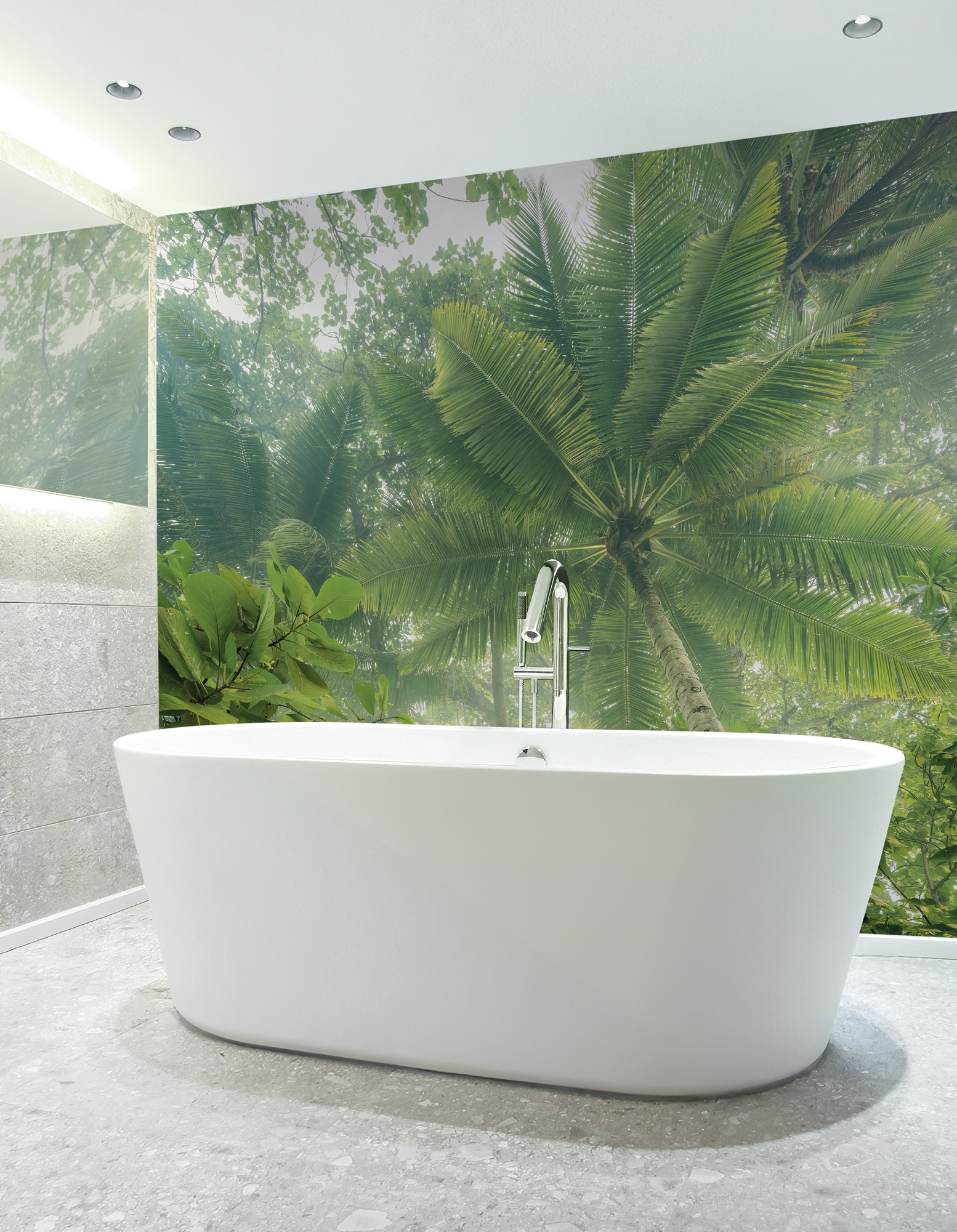 Komar Fototapete »Digitaldruck Vlies -  Climber Canopy - Größe 300 x 250 cm« bedruckt | floral | geblümt | gemustert | tropisch glatt Wohnzimmer, Schlafzimmer