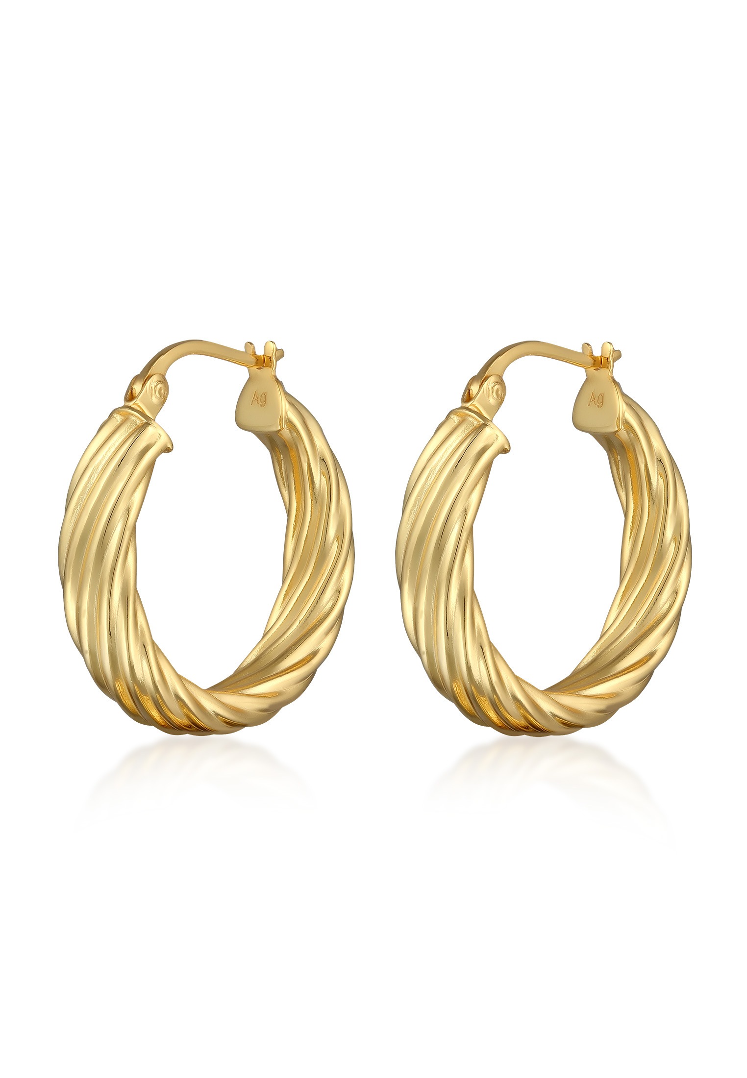 Elli Paar Creolen »Ohrringe Creolen Twisted 925 Sterling Silber«