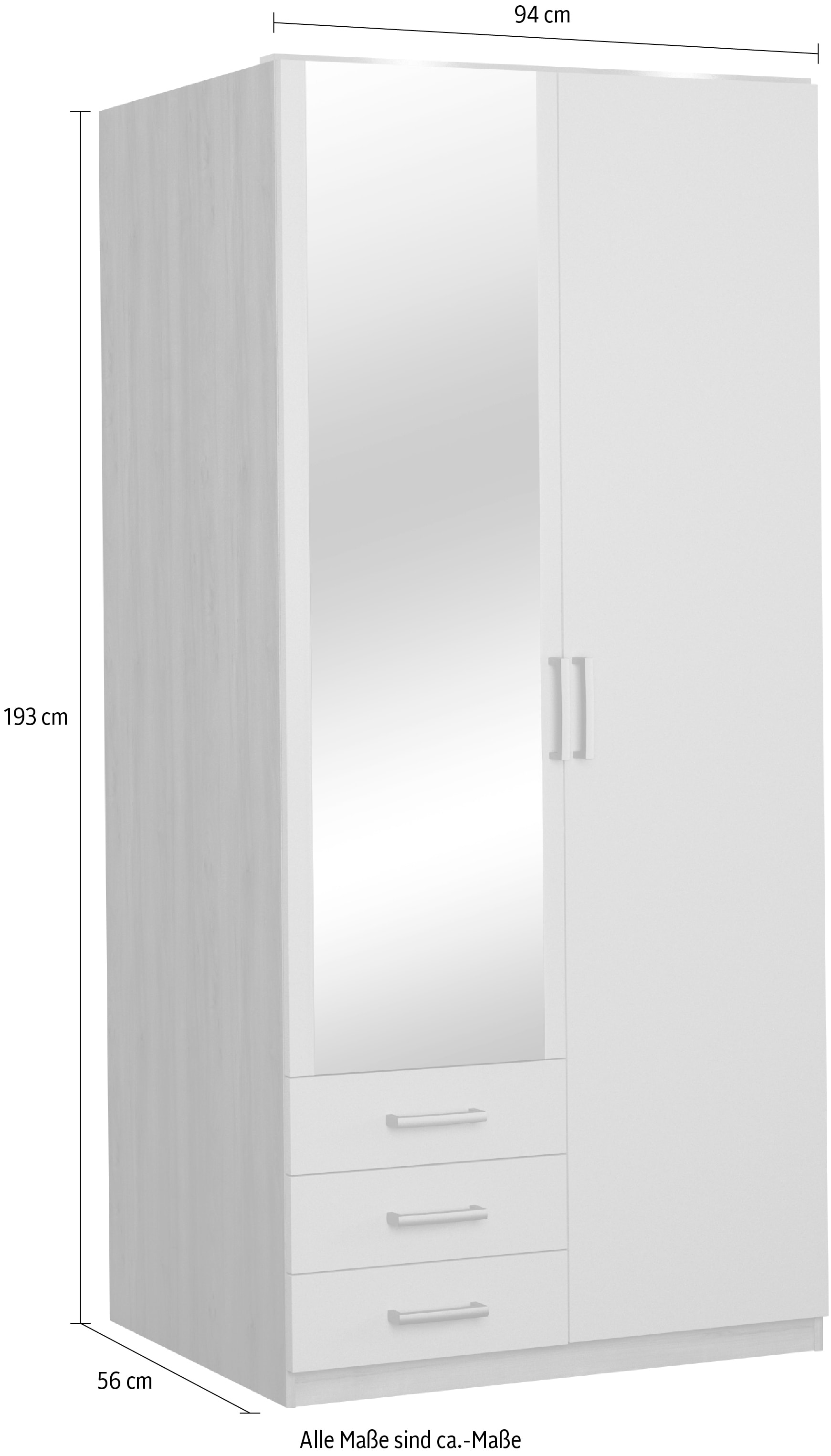 priess Kleiderschrank »Amsterdam«, mit oder ohne LED-Beleuchtung