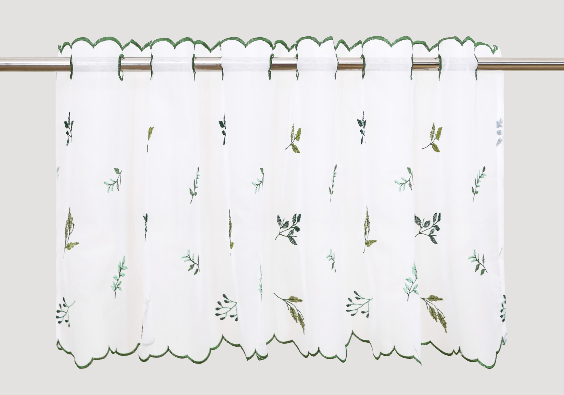 my home Scheibengardine »Alphonse« Durchzuglöcher 1 Stk. tlg. Bestickt, floral, gemustert, schöne Haptik