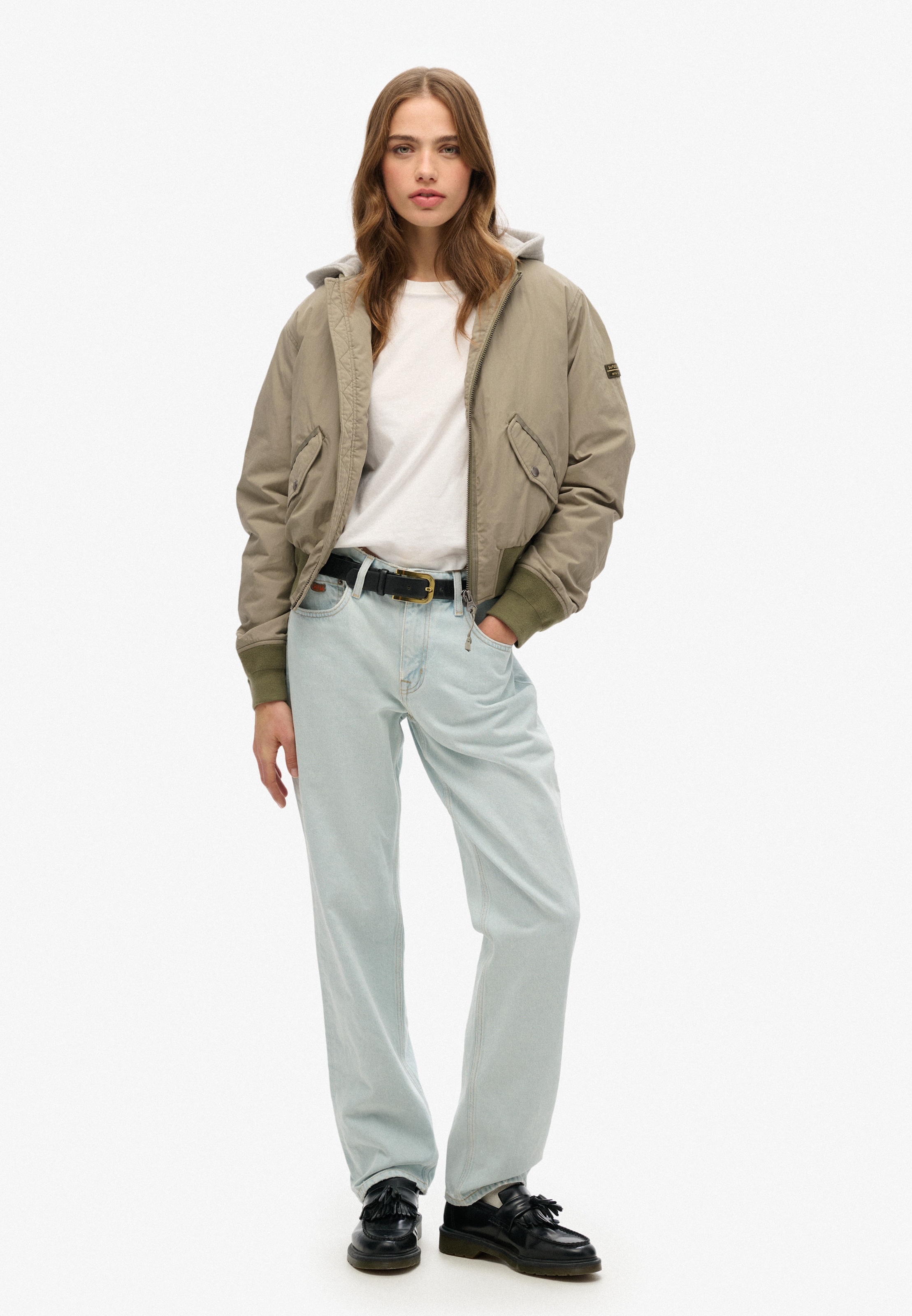 Superdry Bomberjacke »HOODED MA1 BOMBER JACKET«, mit Kapuze