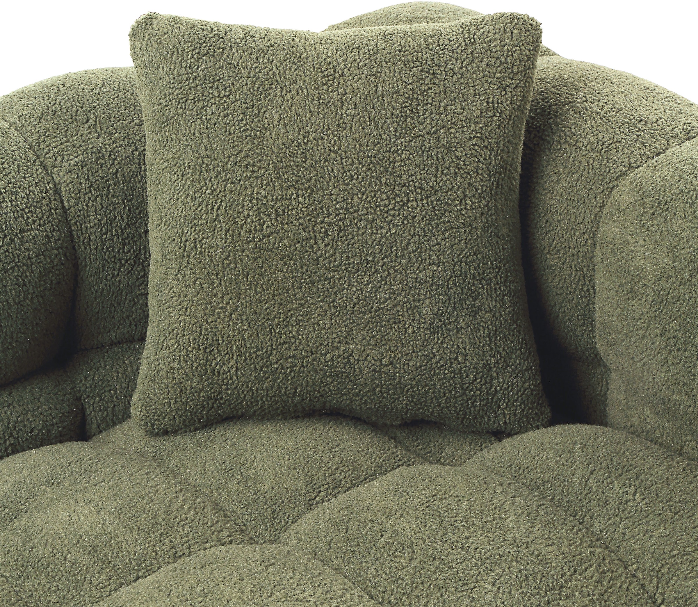 ATLANTIC home collection 3-Sitzer »Stella«, inkl. 2 Zierkissen und mit modernem Teddy Stoff