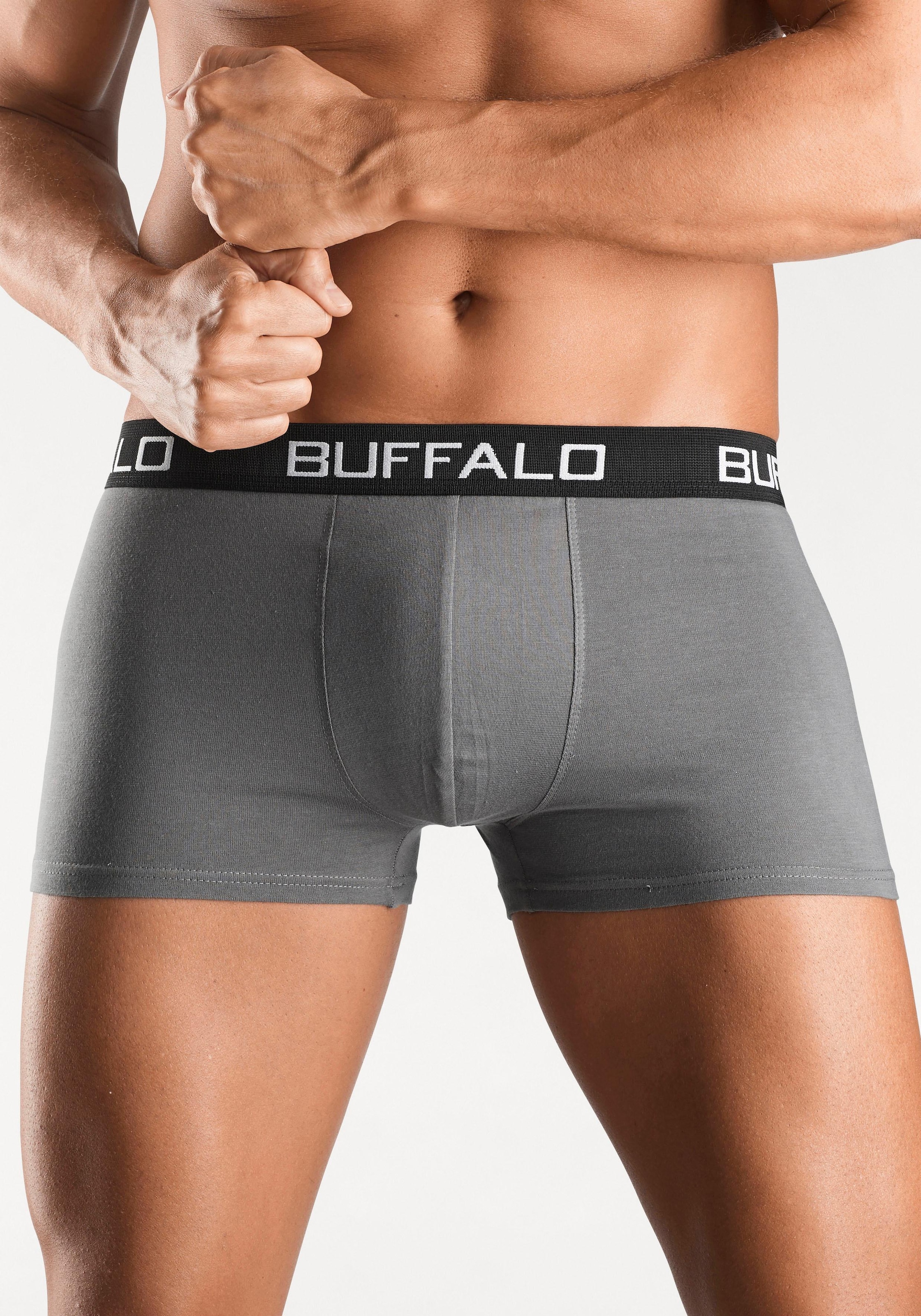 Buffalo Boxer »Boxershorts für Herren«, (Packung, 4 St.), aus Baumwoll-Mix