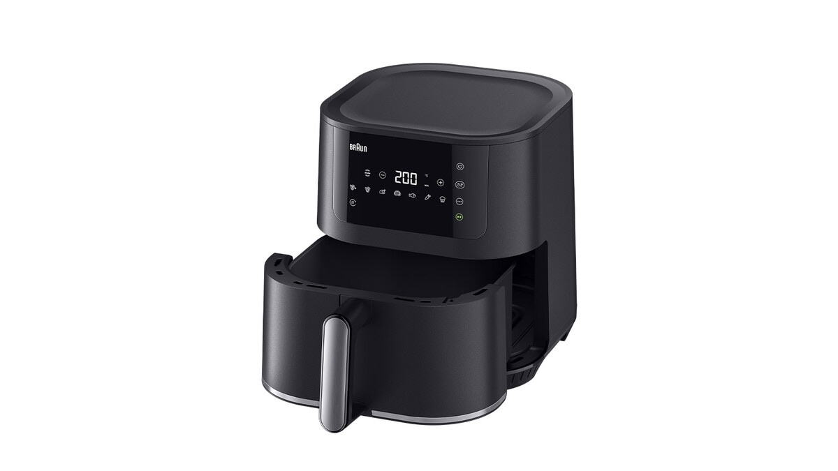 Braun Heißluftfritteuse »MultiFry HF 5054I BK« 2000 W 2 in 1-Gerät: Frittieren & Backen, 2.400 Watt, Sync & Match Funktion