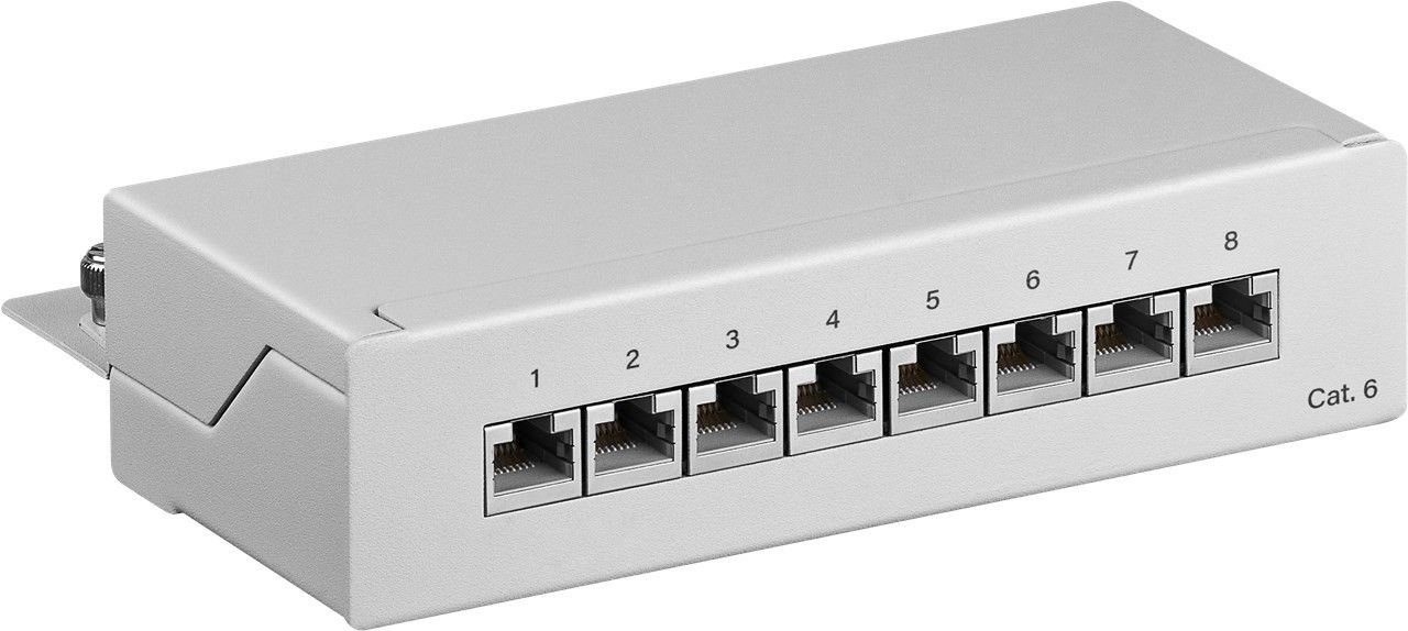 CAT 6 Mini/Desktop »Patch Panel, 8 Port«