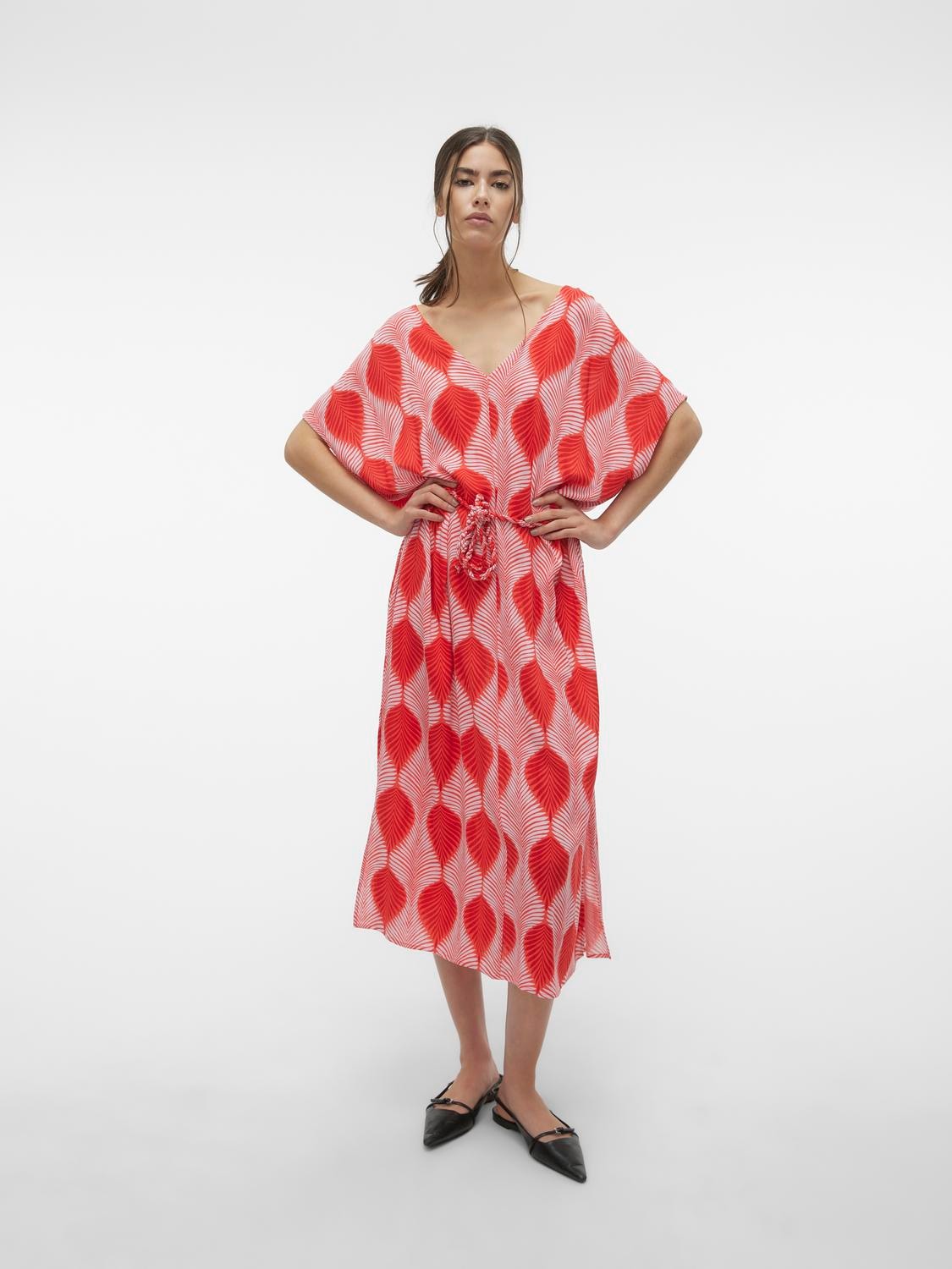 Vero Moda Sommerkleid »VMTULA OLGA SS 7/8 DRESS WVN GA«