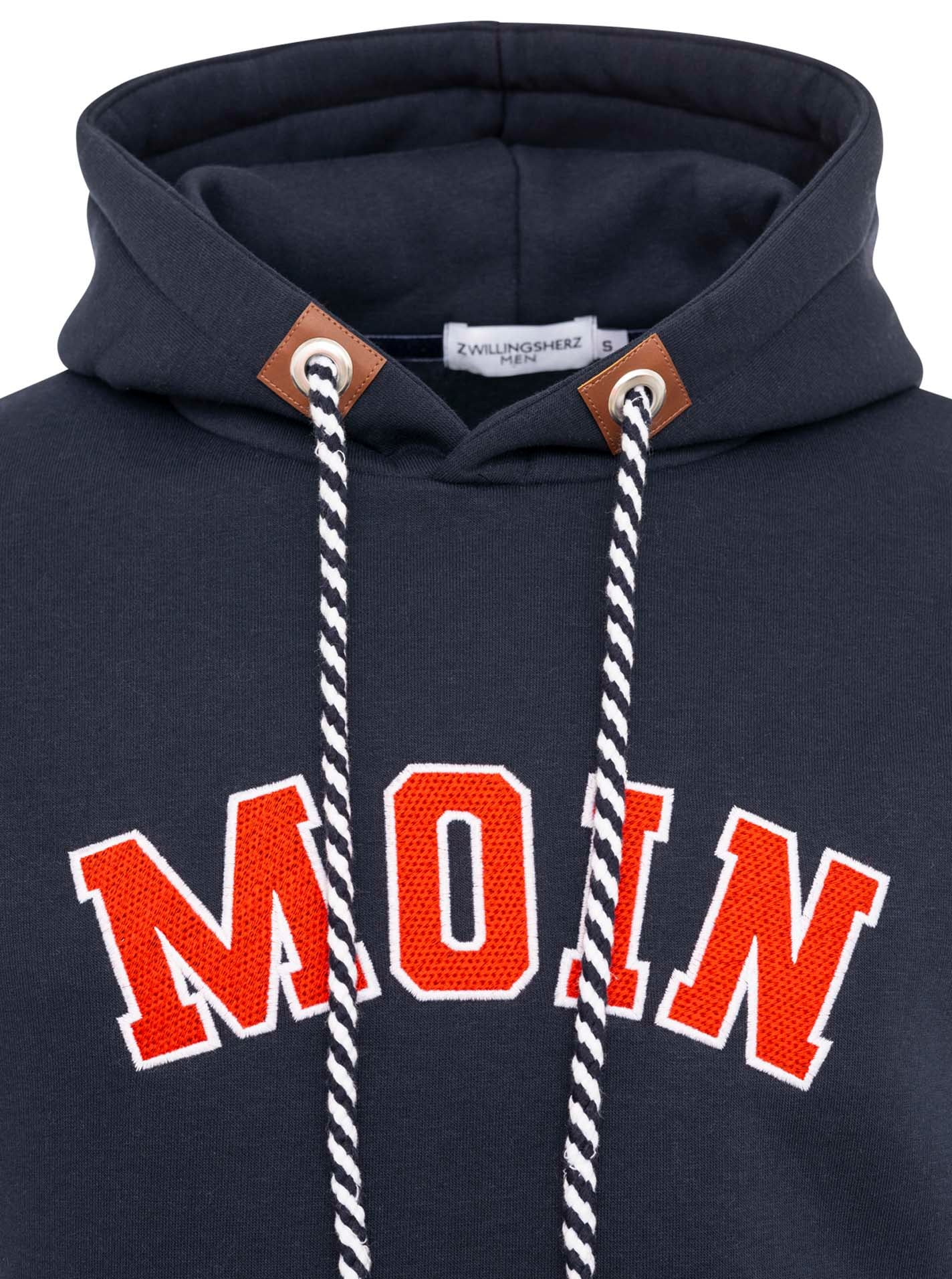 Zwillingsherz Hoodie »"MOIN Classic"«, mit norddeutschem "MOIN" gestickt und Taschen