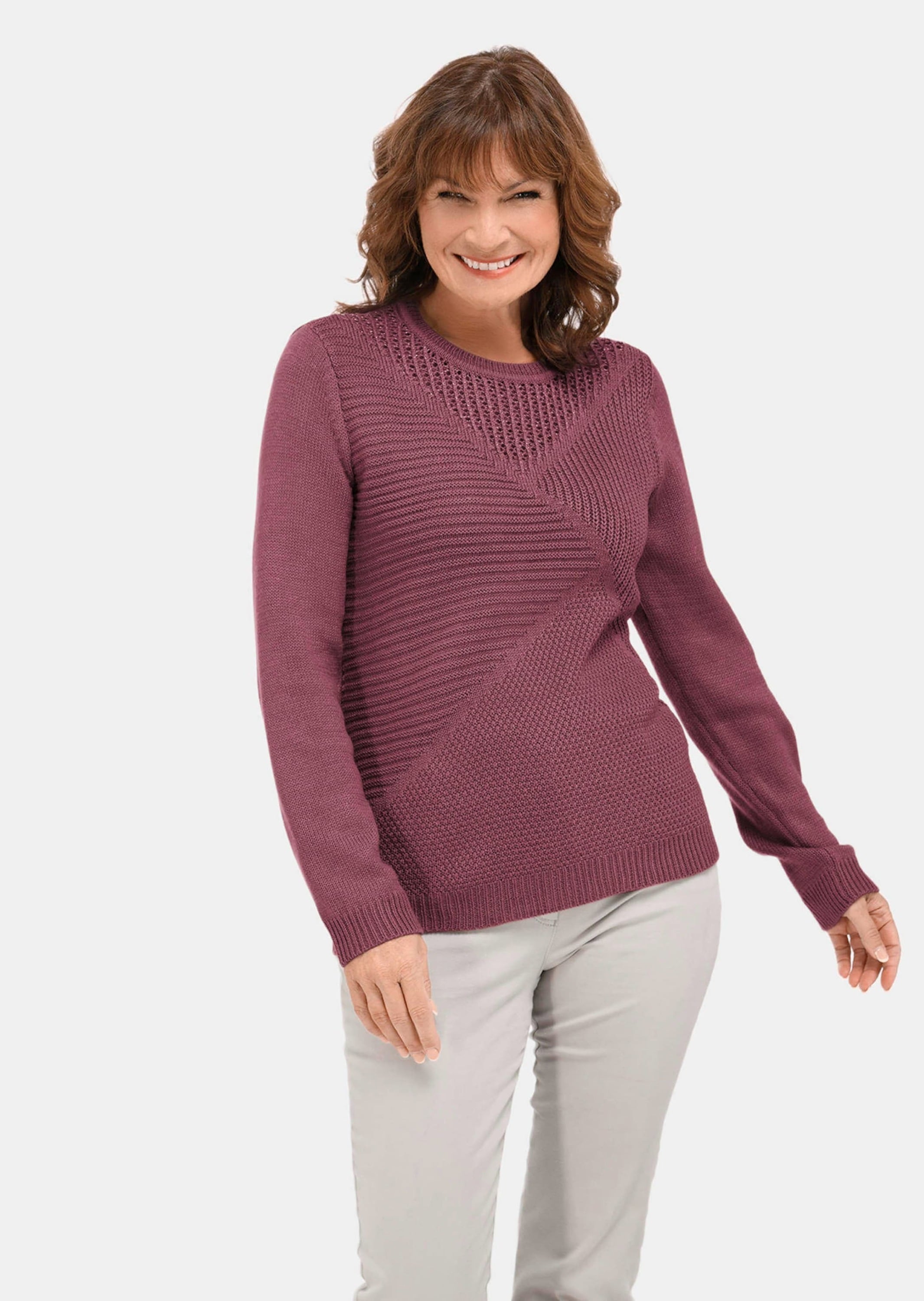 GOLDNER Strickpullover »Pflegeleichter Pullover in hochwertiger Rippenstruktur«