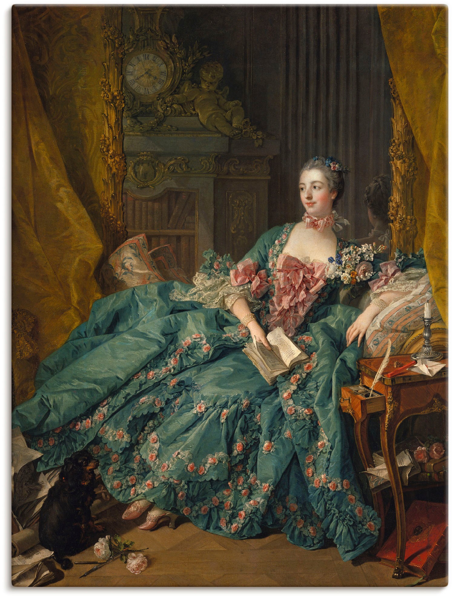 Artland Wandbild »Bildnis der Marquise de Pompadour. 1756«, Frau, (1 St.), als Leinwandbild, Poster in verschied. Größen