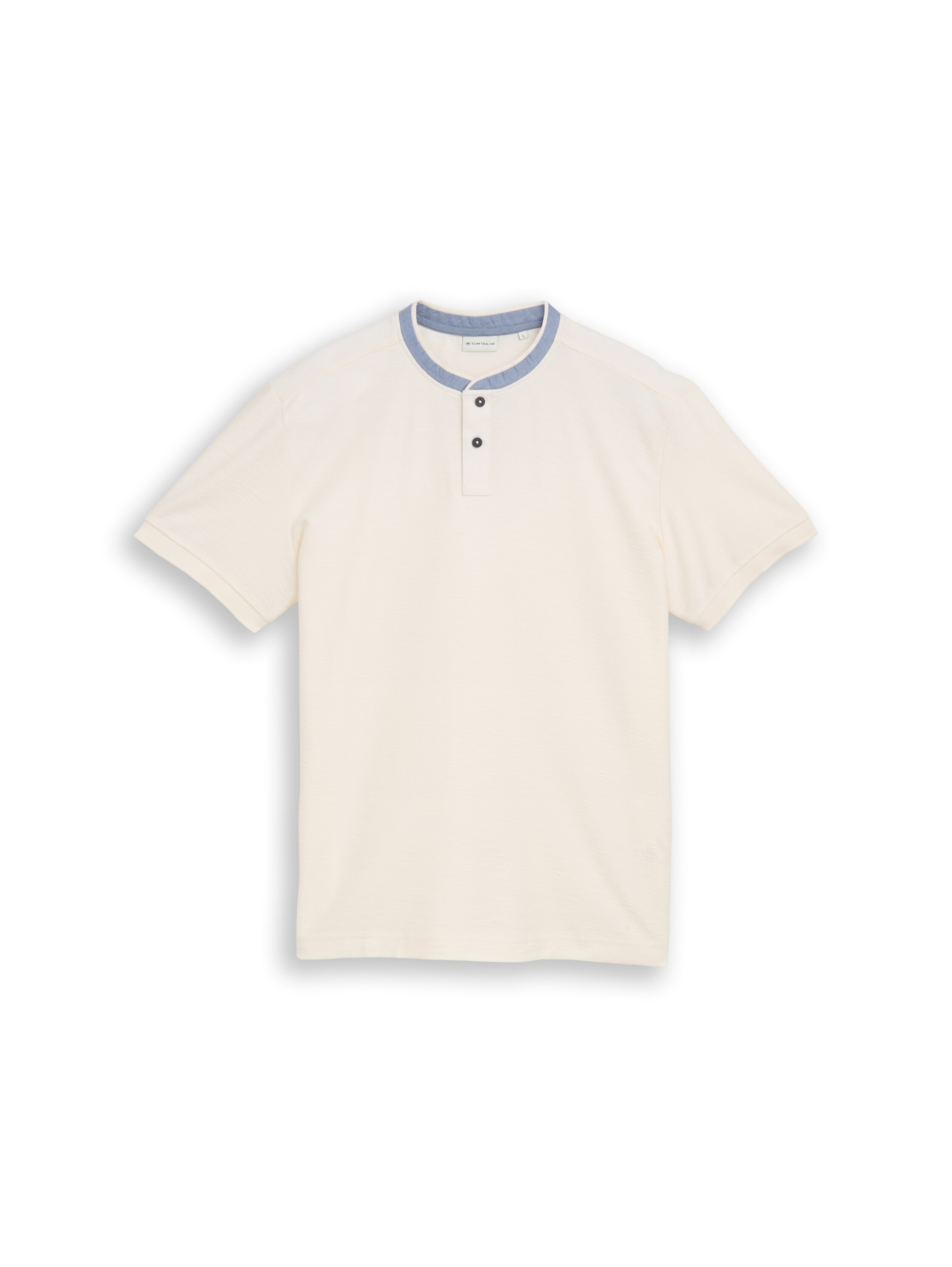 TOM TAILOR Kurzarmshirt mit kurzer Knopfleiste