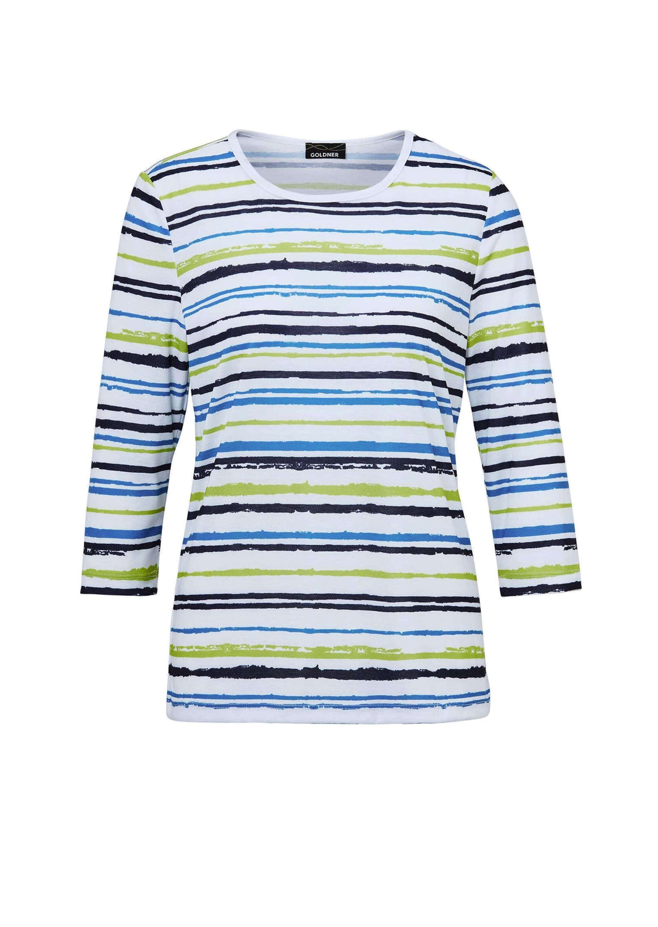 GOLDNER 3/4-Arm-Shirt »Pflegeleichtes Shirt in Ringeloptik« Ohne