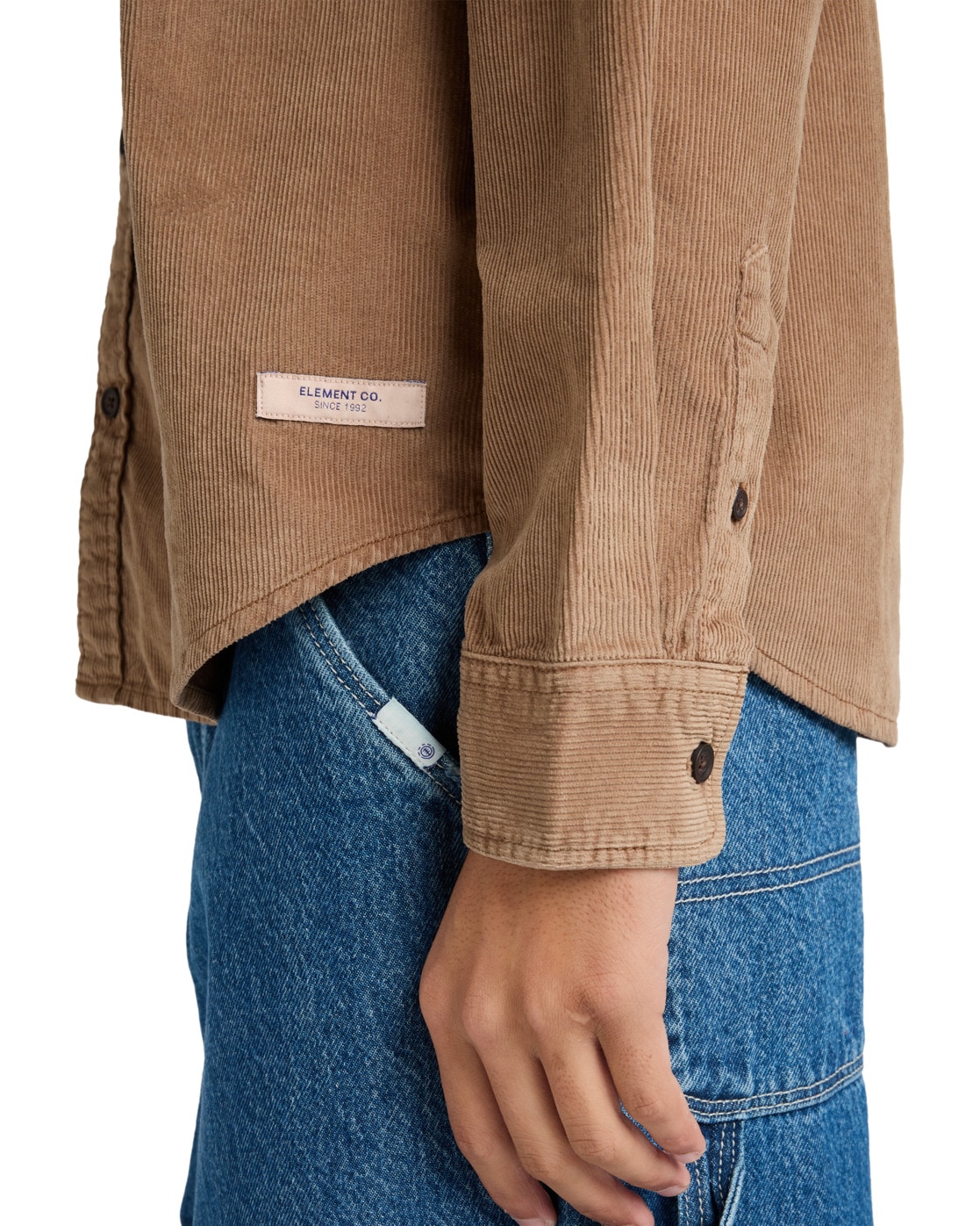 Element Langarmhemd »Button Down Regular Corduroy«