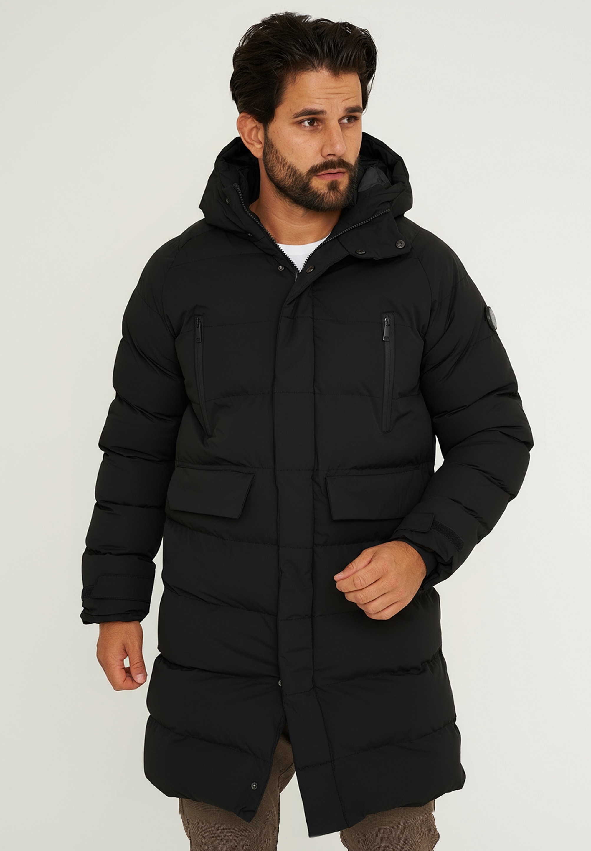 SOULSTAR Parka »Winterjacke als Langer Steppmantel - Winterparka«